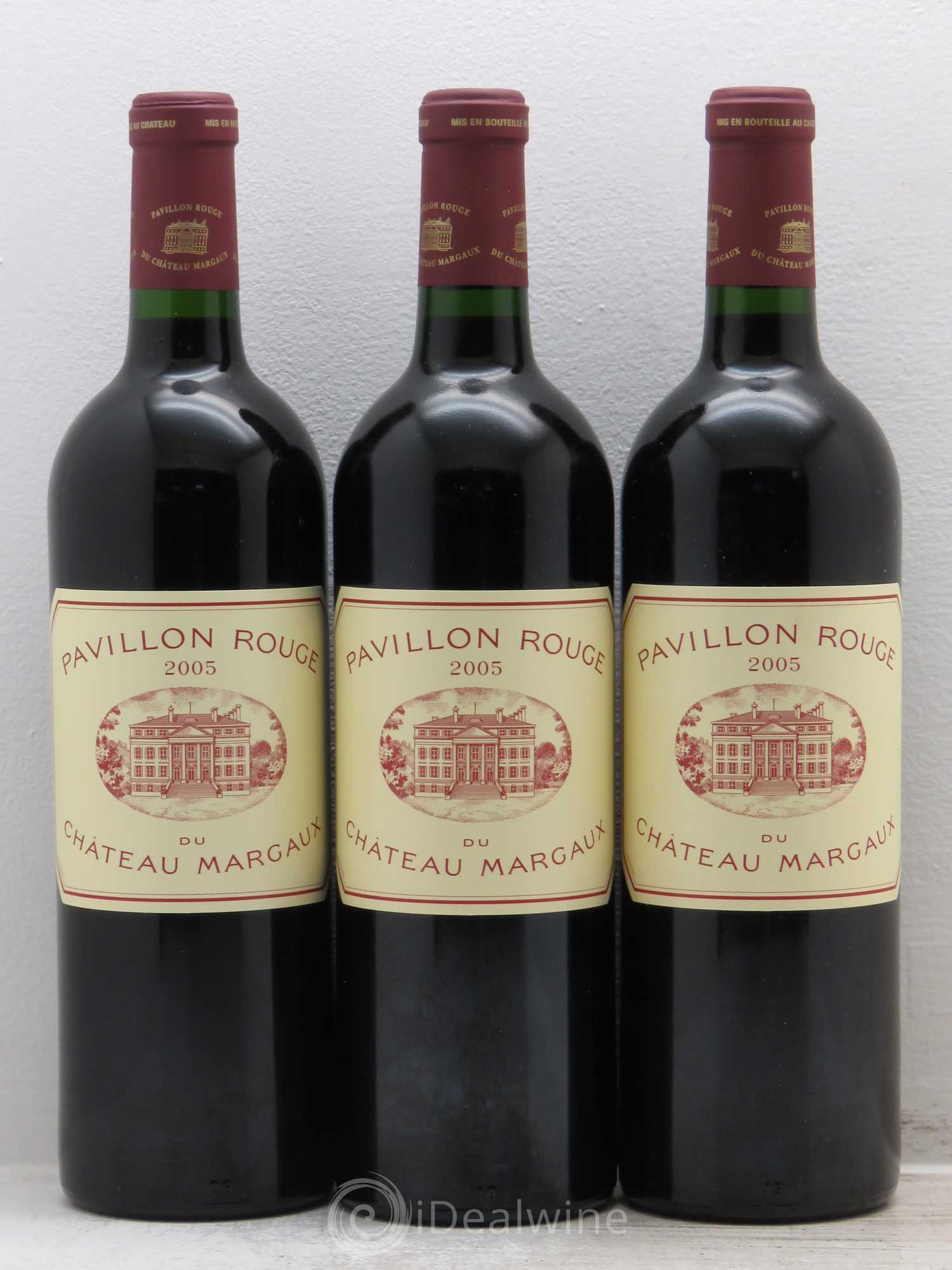 Pavillon Rouge du Château Margaux Second Vin 2005 - Lot de 3 bouteilles - 0