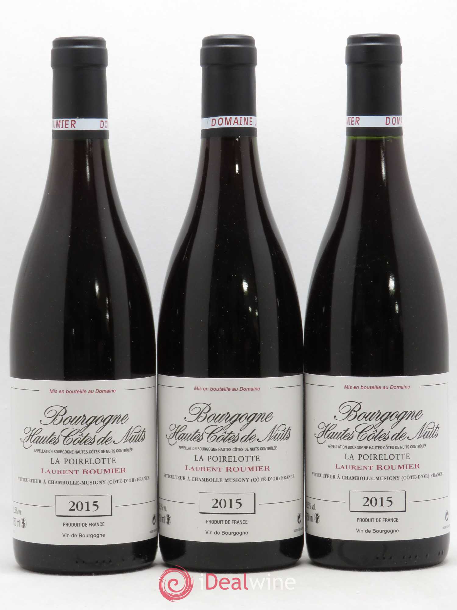 Hautes-Côtes de Nuits La Poirelotte Laurent Roumier 2015 - Lot de 3 bouteilles - 0