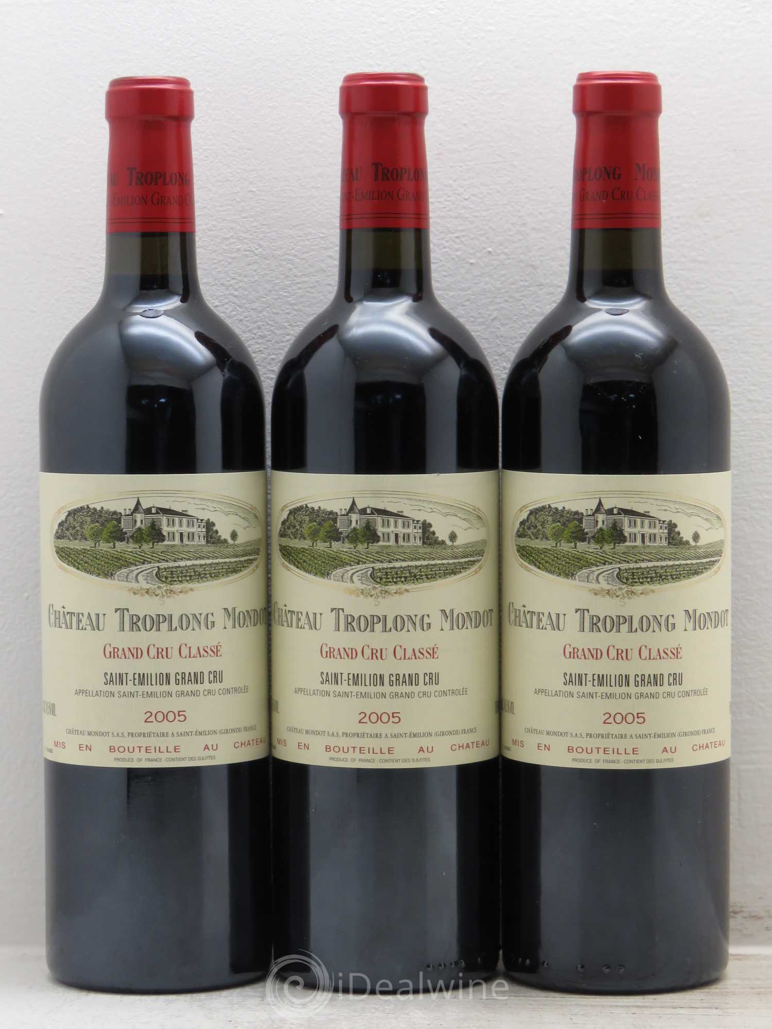 Château Troplong Mondot 1er Grand Cru Classé B 2005 - Lot de 6 bouteilles - 2