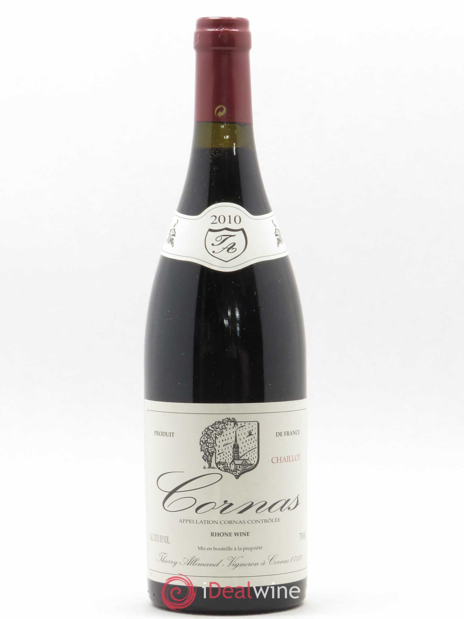 Cornas Chaillot Thierry Allemand 2010 - Lot de 1 bouteille - 0