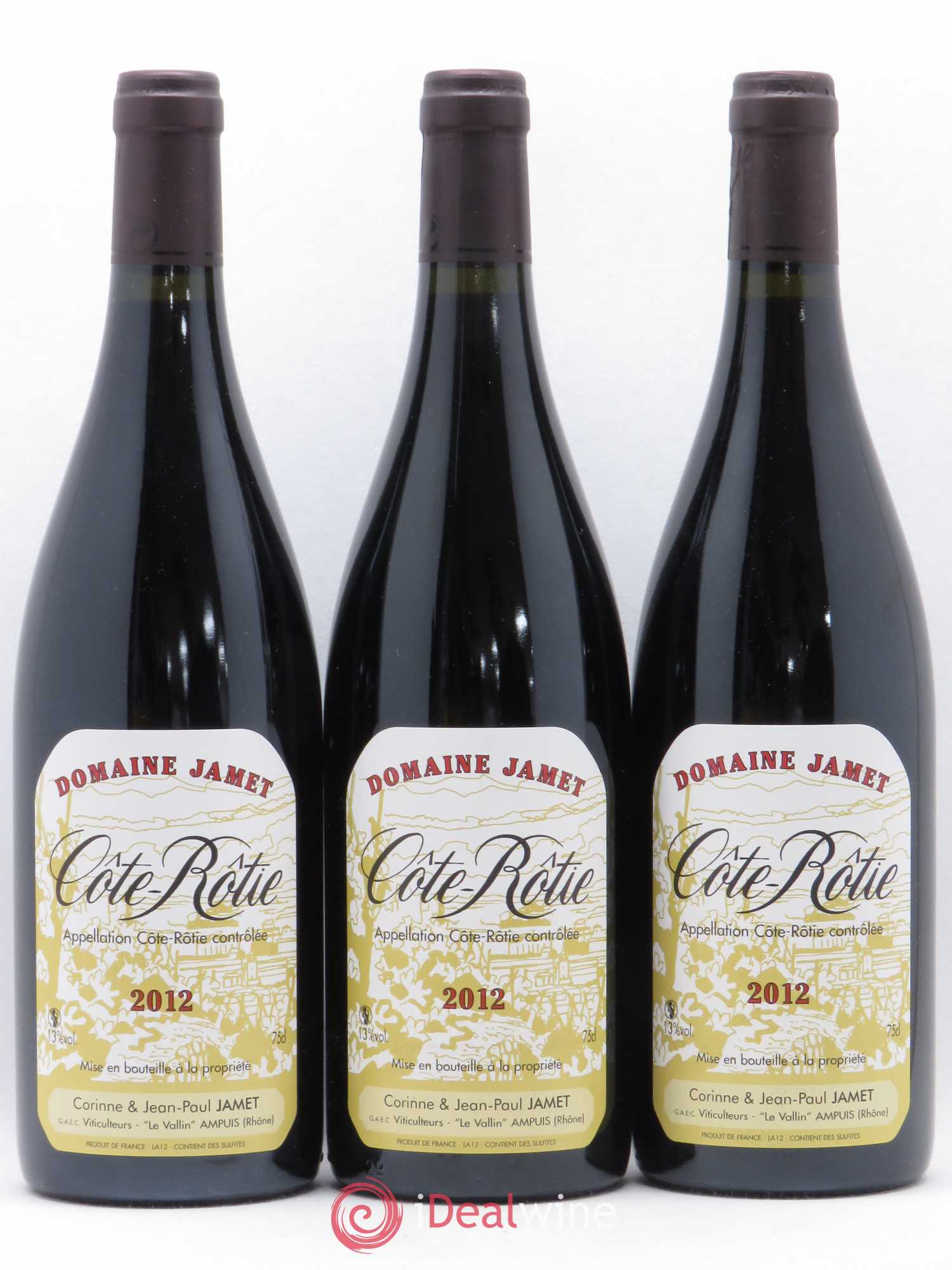 Côte-Rôtie Jamet (Domaine) 2012 - Lot de 3 bouteilles - 0