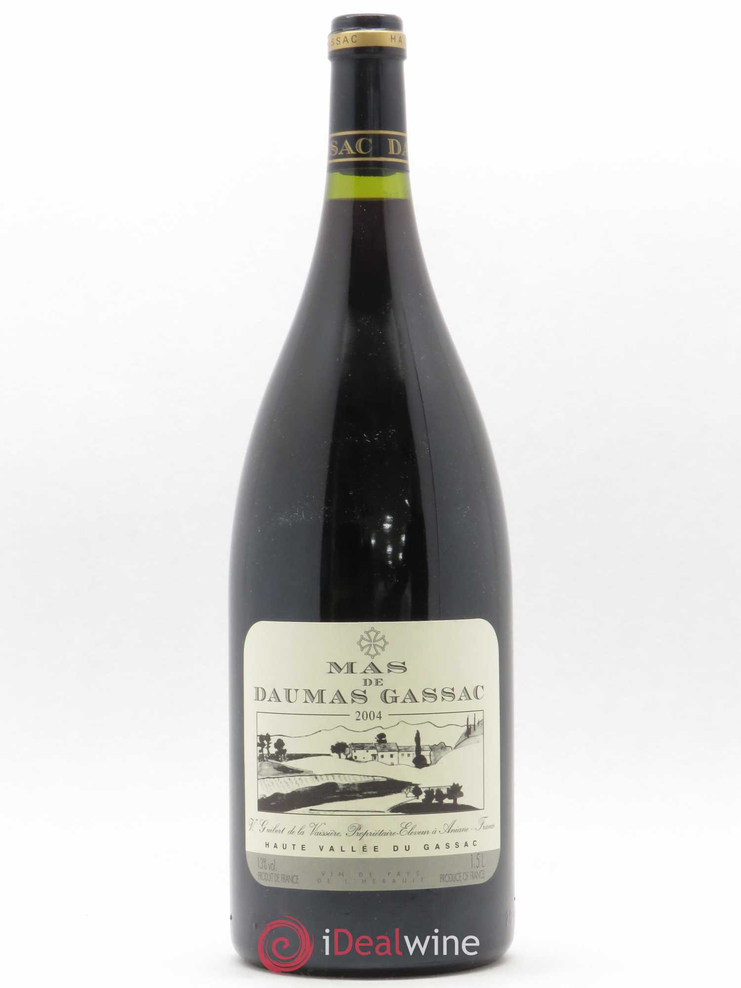 Saint-Guilhem-le-Désert - Cité d'Aniane Mas Daumas Gassac Famille Guibert de La Vaissière 2004 - Lot de 1 magnum - 0