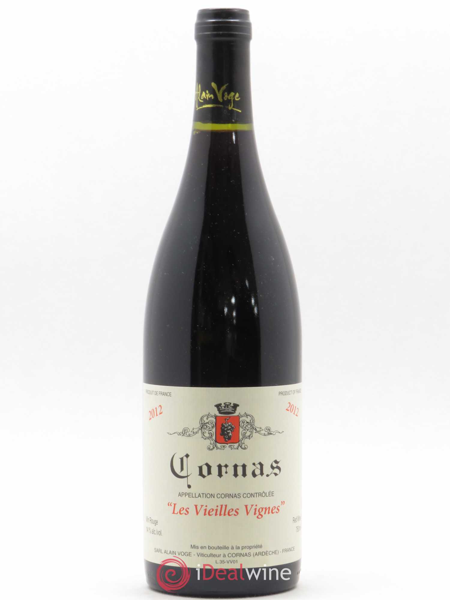 Cornas Les Vieilles Vignes Alain Voge (Domaine) 2012 - Lot de 1 bouteille - 0