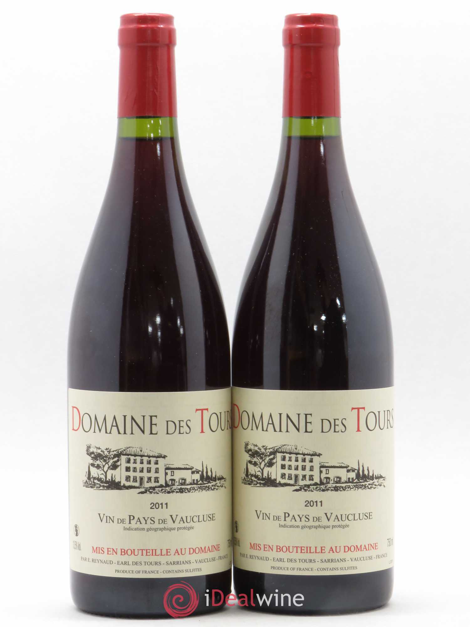 Vaucluse (Vin de Pays de Vaucluse) Domaine des Tours Emmanuel Reynaud 2011 - Lot de 2 bouteilles - 0
