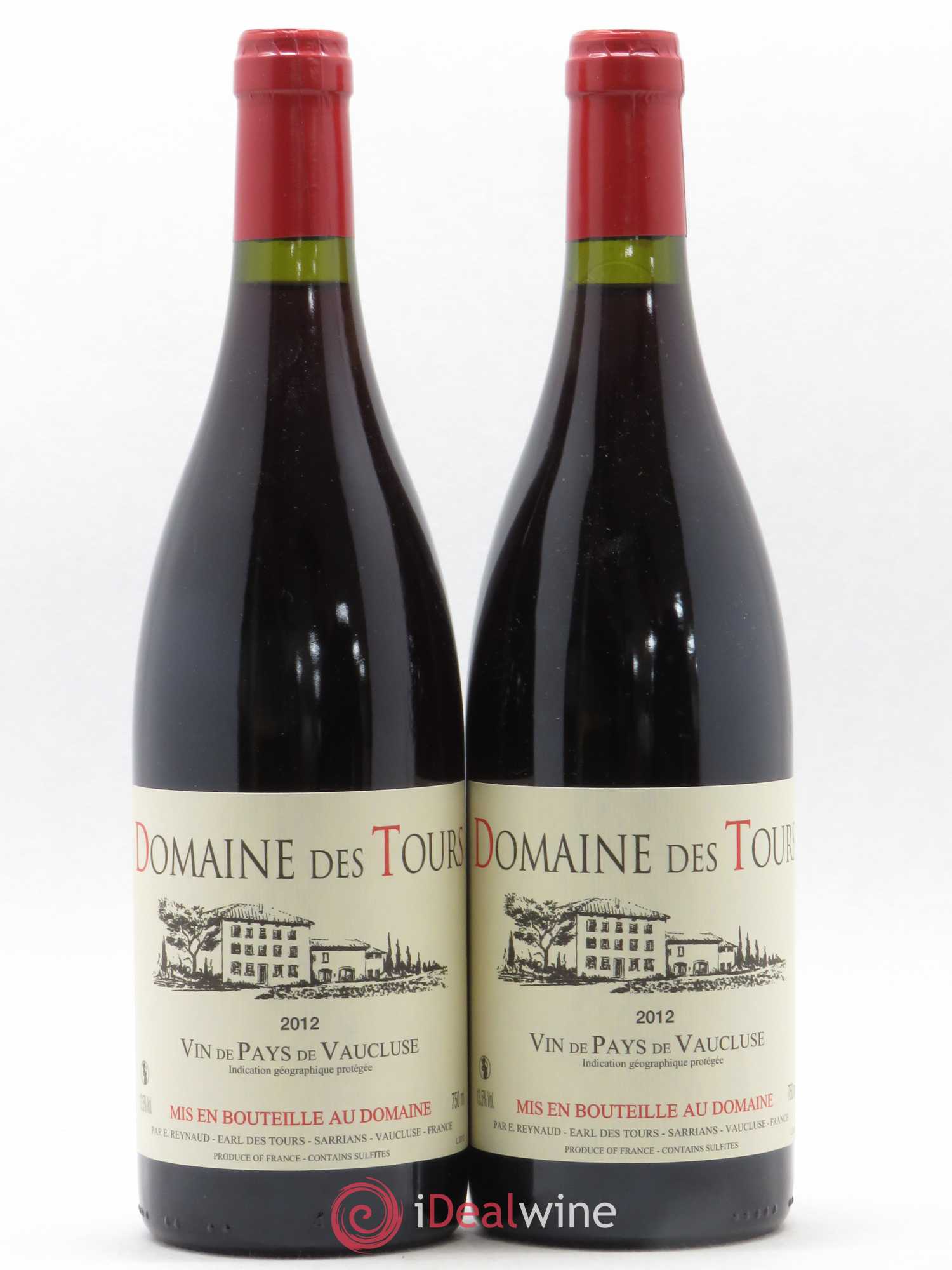 Vaucluse (Vin de Pays de Vaucluse) Domaine des Tours Emmanuel Reynaud 2012 - Lot de 2 bouteilles - 0
