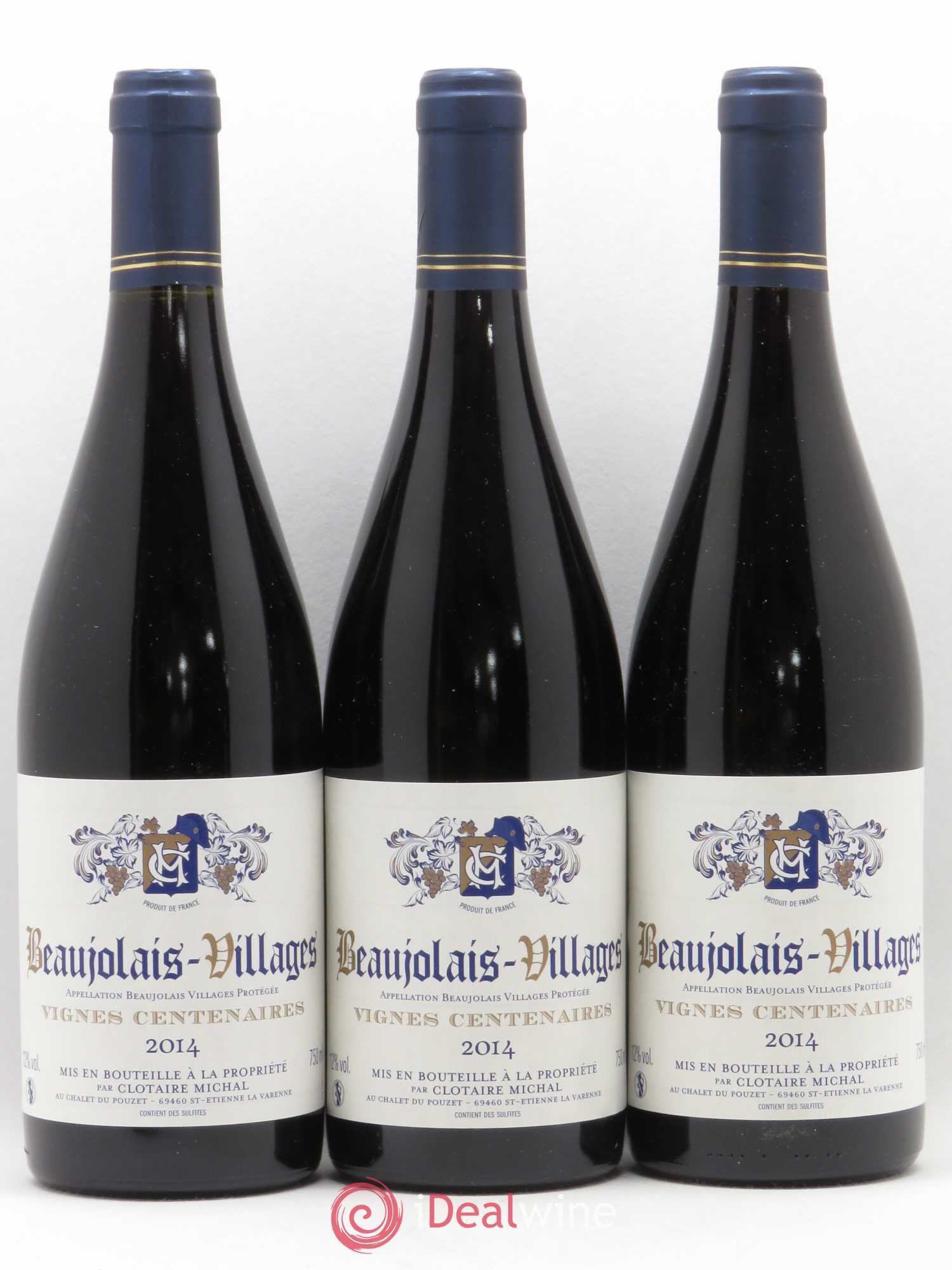 Beaujolais Vignes centenaires Domaine Clotaire Michal 2014 - Posten von 3 Flaschen - 0