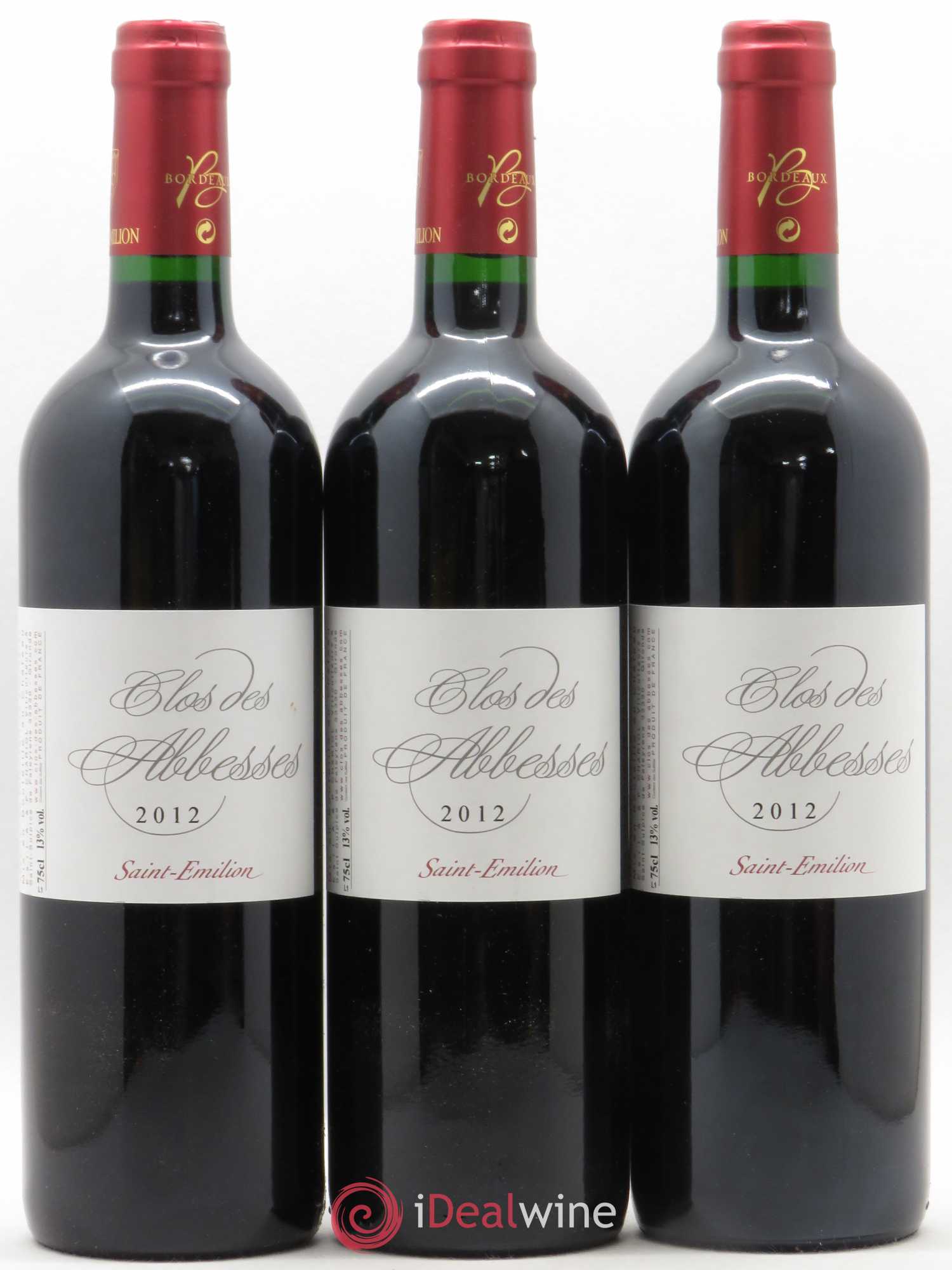 Saint-Émilion Clos des Abbesses 2012 - Lot de 6 bouteilles - 2