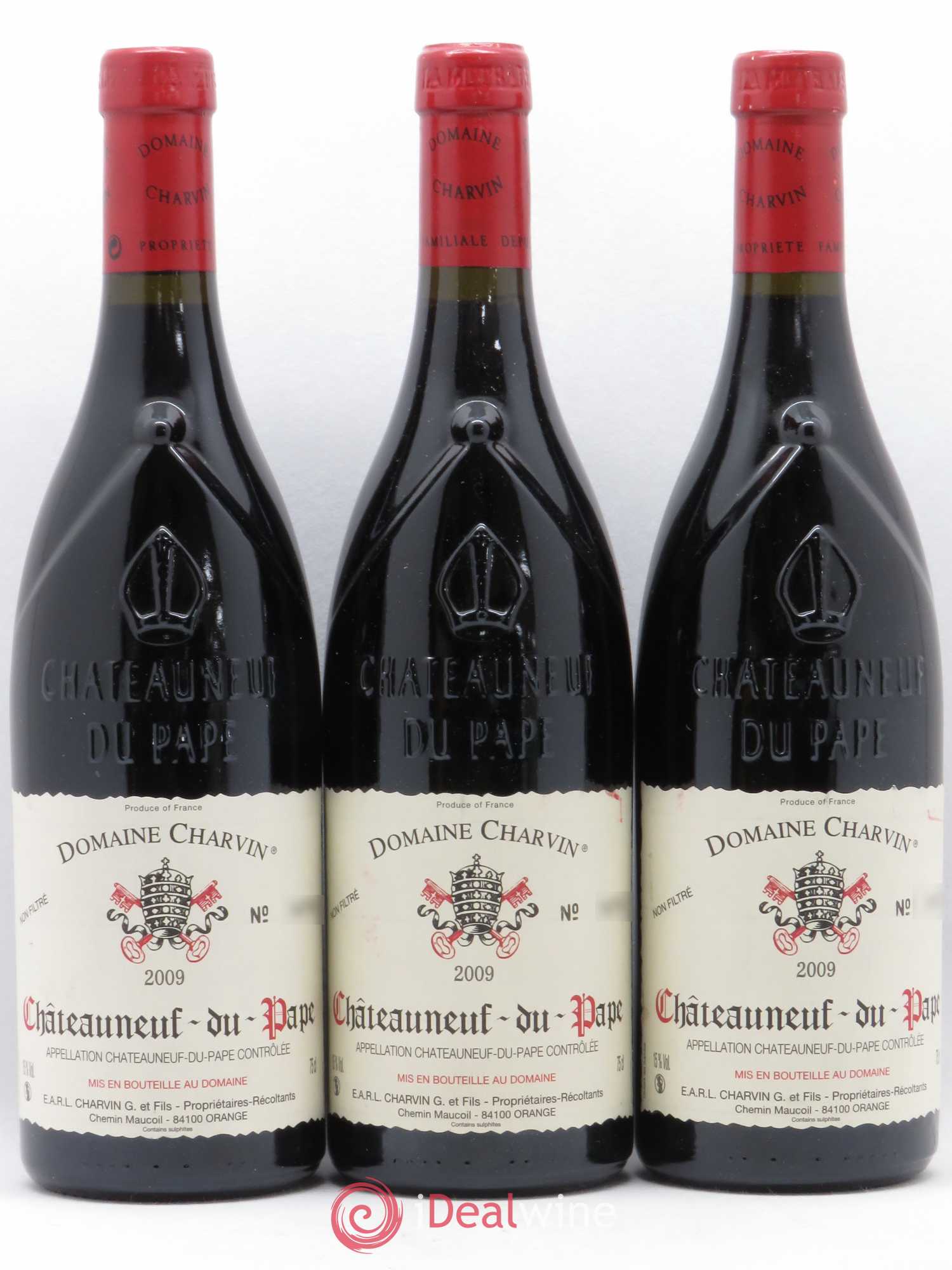 Châteauneuf-du-Pape Charvin (Domaine) 2009 - Lot de 3 bouteilles - 0
