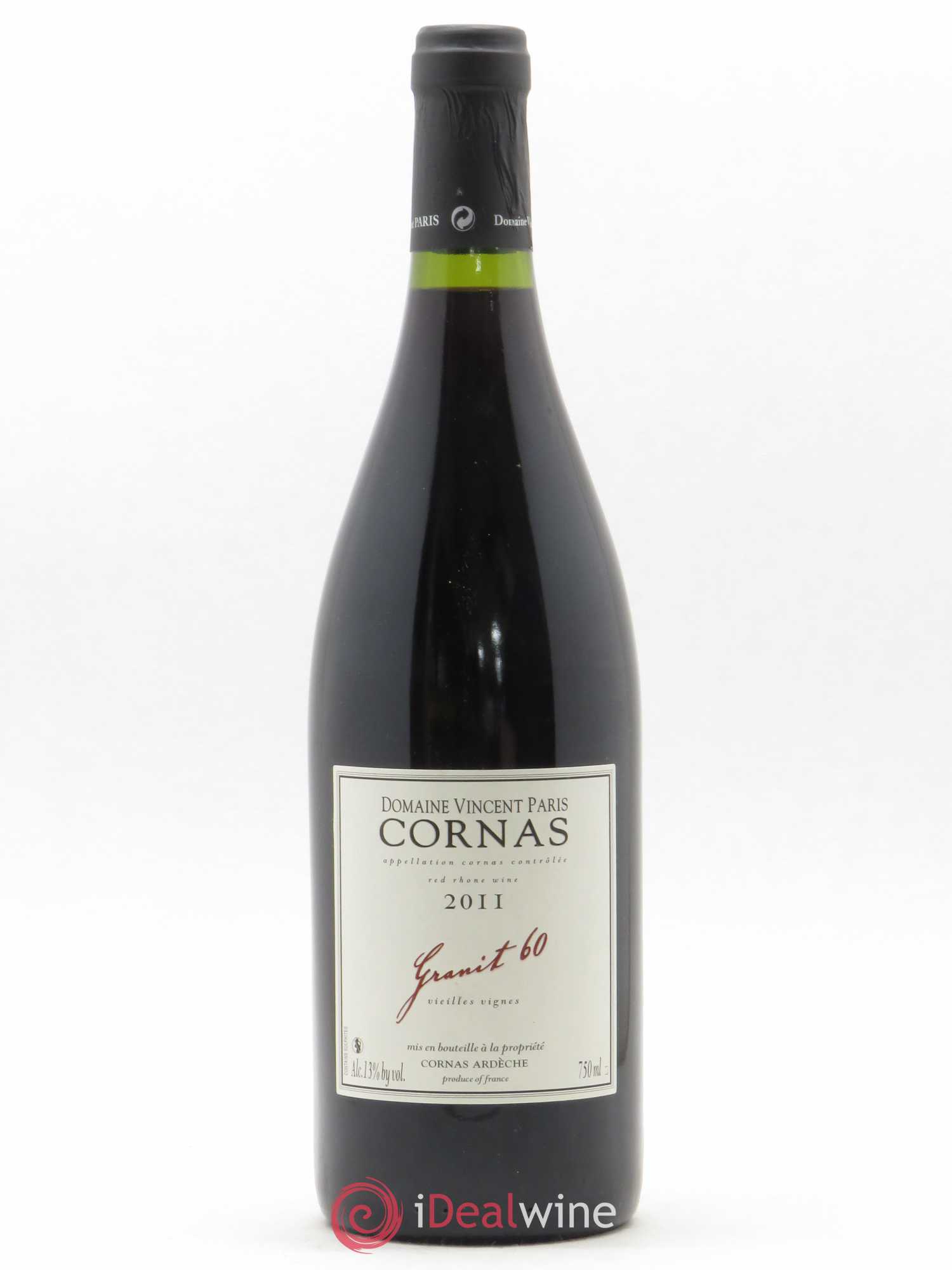 Cornas Granit 60 Vieilles Vignes Vincent Paris 2011 - Lot de 1 bouteille - 0