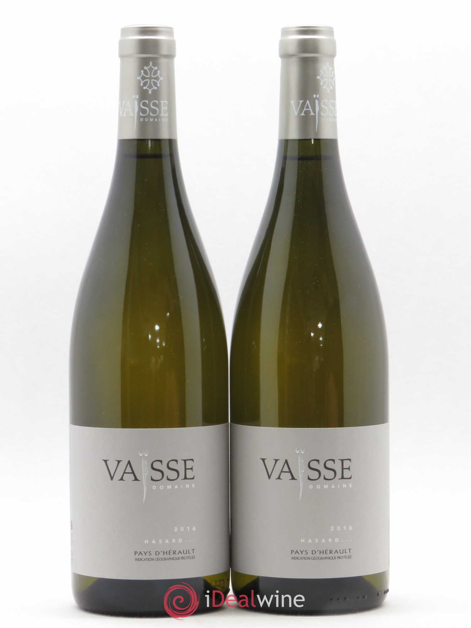 Pays d'Hérault Hasard Vaisse (Domaine) 2016 - Posten von 2 Flaschen - 0