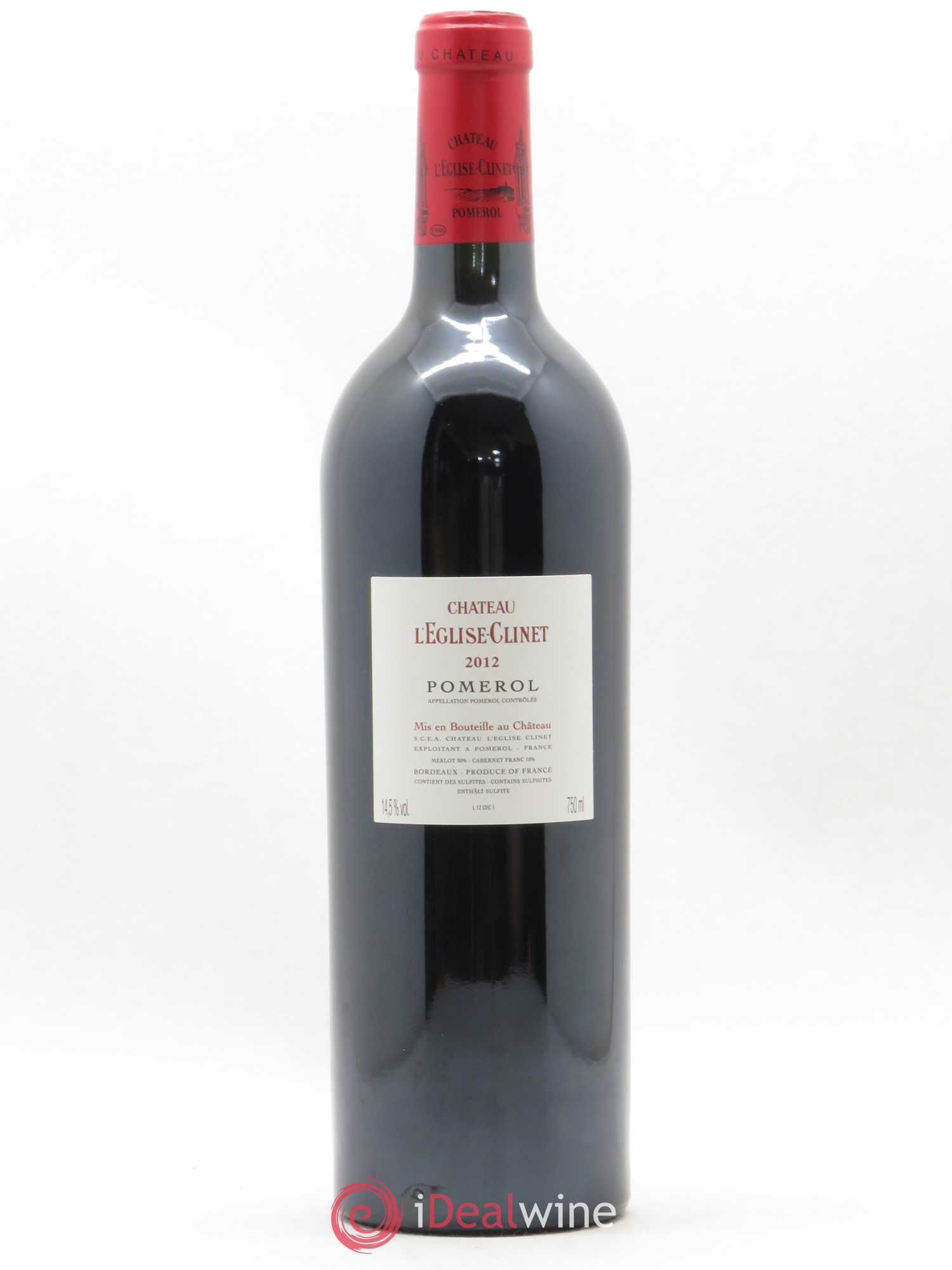 Château l' Église Clinet 2012 - Lot de 1 bouteille - 1