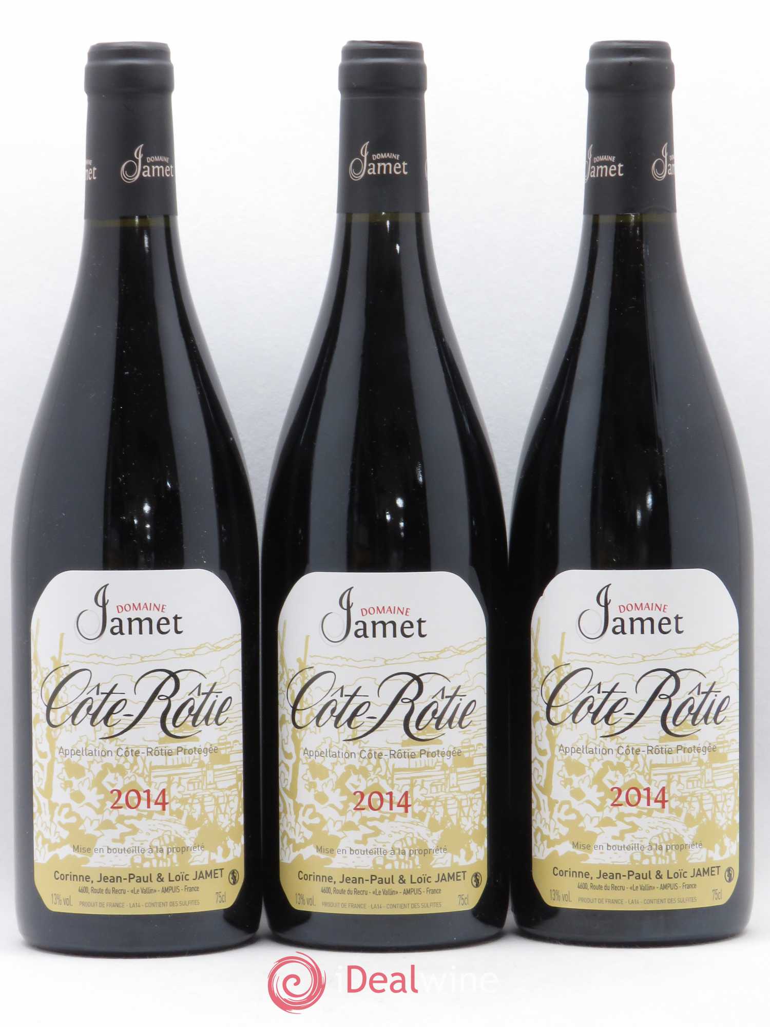 Côte-Rôtie Jamet (Domaine) 2014 - Lot de 3 bouteilles - 0