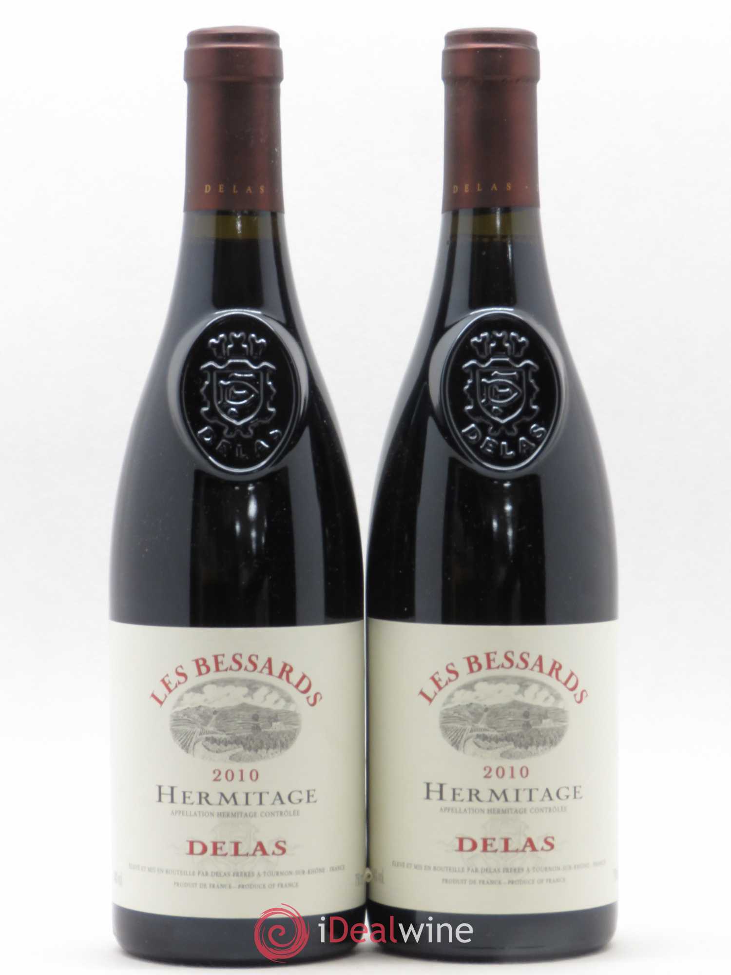 Hermitage Les Bessards Delas Frères 2010 - Lot de 2 bouteilles - 0