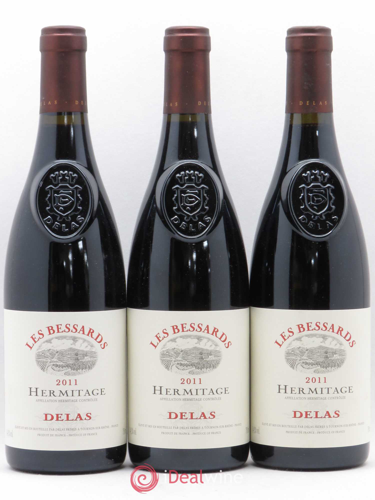 Hermitage Les Bessards Delas Frères 2011 - Lot de 3 bouteilles - 0