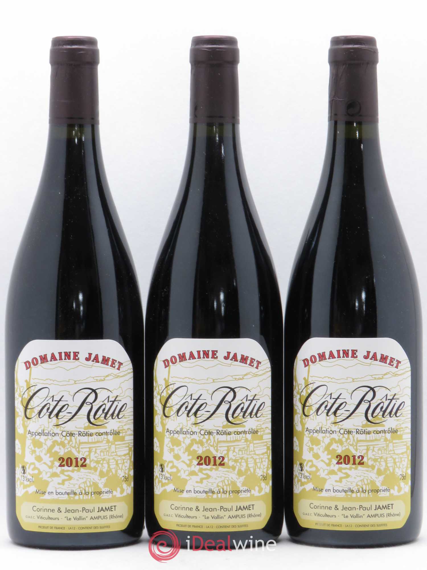 Côte-Rôtie Jamet (Domaine) 2012 - Lot de 3 bouteilles - 0