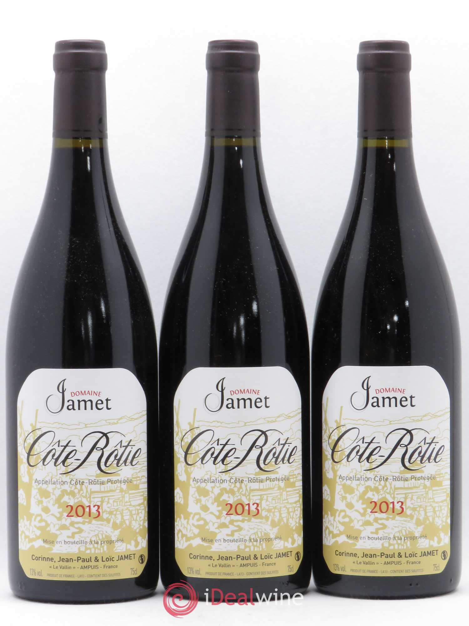 Côte-Rôtie Jamet (Domaine) 2013 - Lot de 3 bouteilles - 0