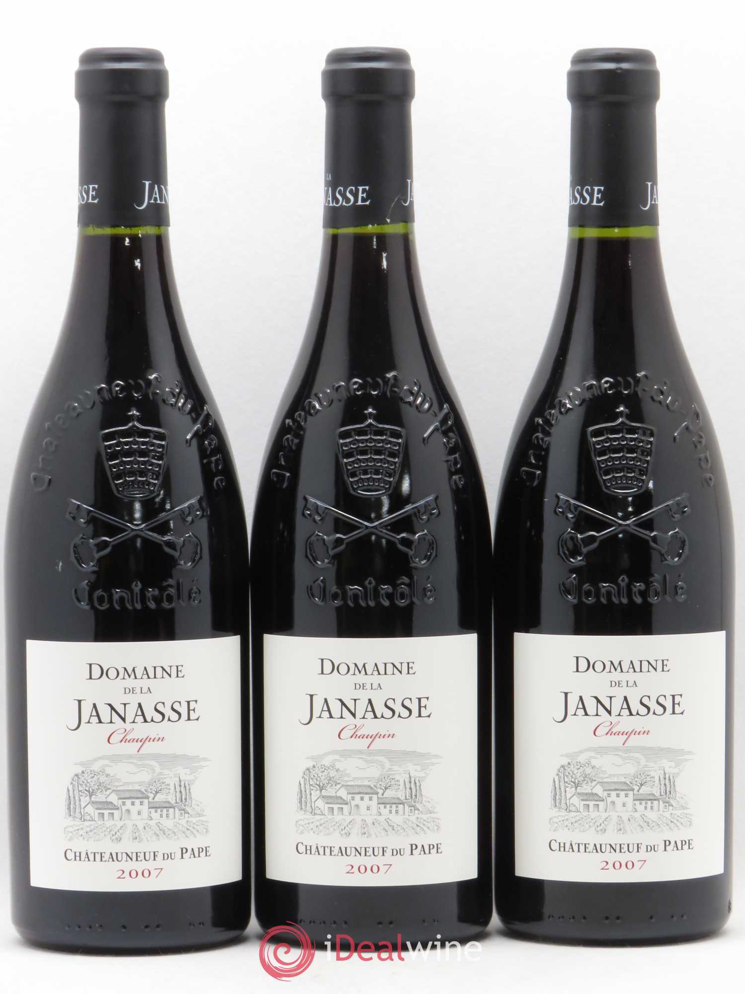 Châteauneuf-du-Pape Cuvée Chaupin La Janasse (Domaine de) 2007 - Lot de 3 bouteilles - 0