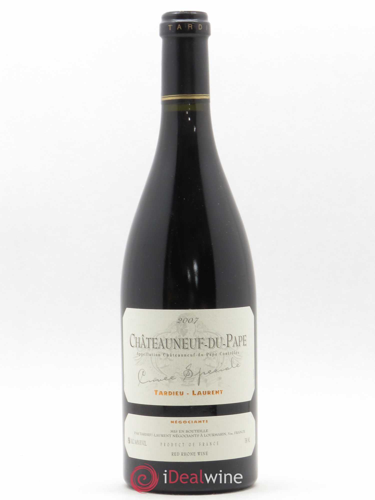 Châteauneuf-du-Pape Tardieu-Laurent Cuvée spéciale Famille Tardieu 2007 - Lot de 1 bouteille - 0