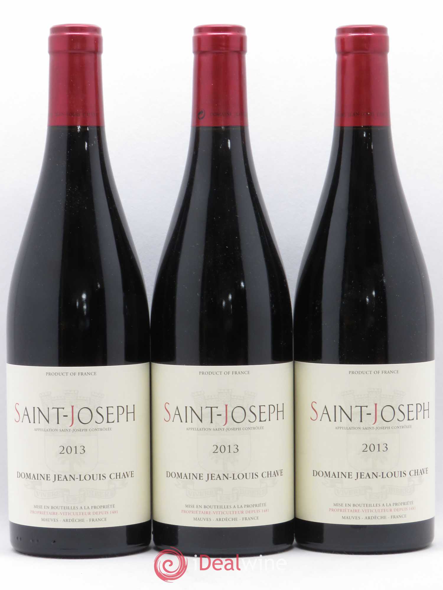 Saint-Joseph Jean-Louis Chave 2013 - Lot de 3 bouteilles - 0