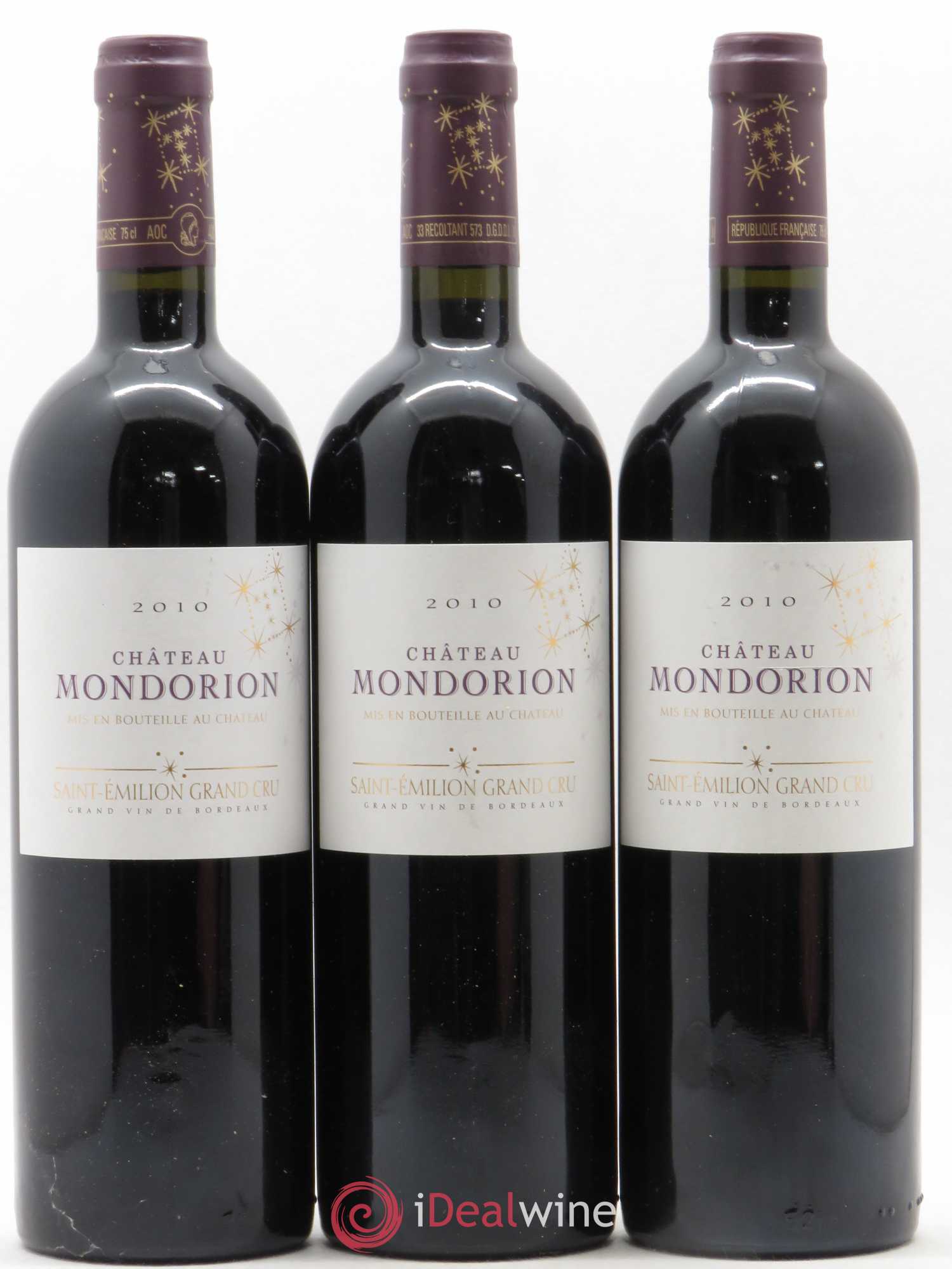 Saint-Émilion Grand Cru Château Mondorion 2010 - Lot de 6 bouteilles - 1