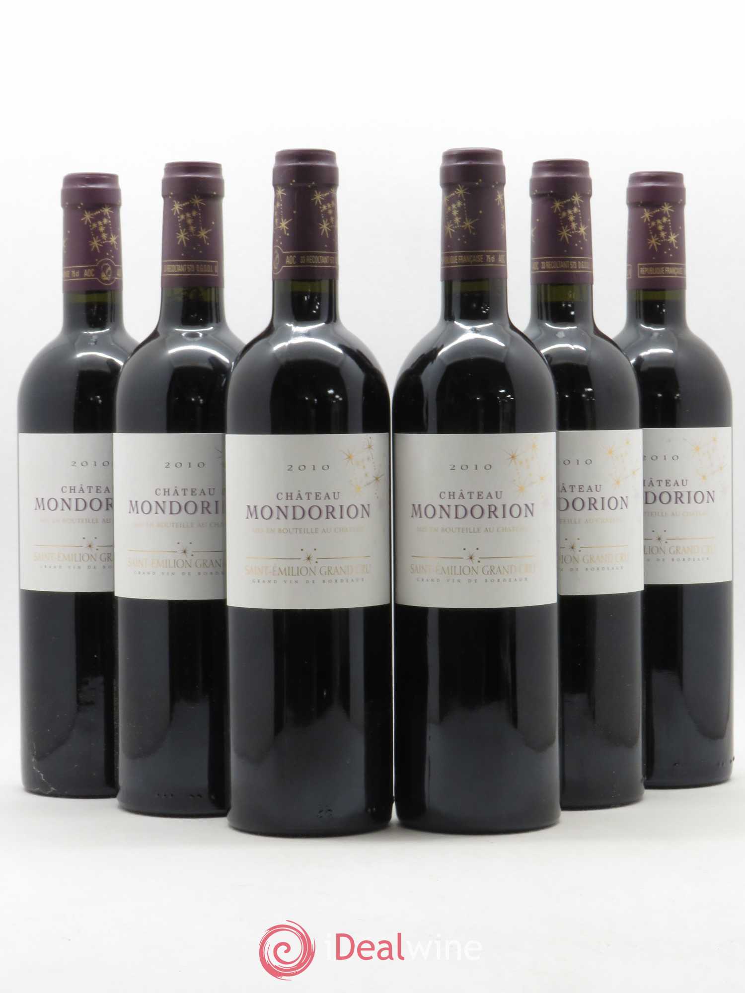 Saint-Émilion Grand Cru Château Mondorion 2010 - Lot de 6 bouteilles - 0
