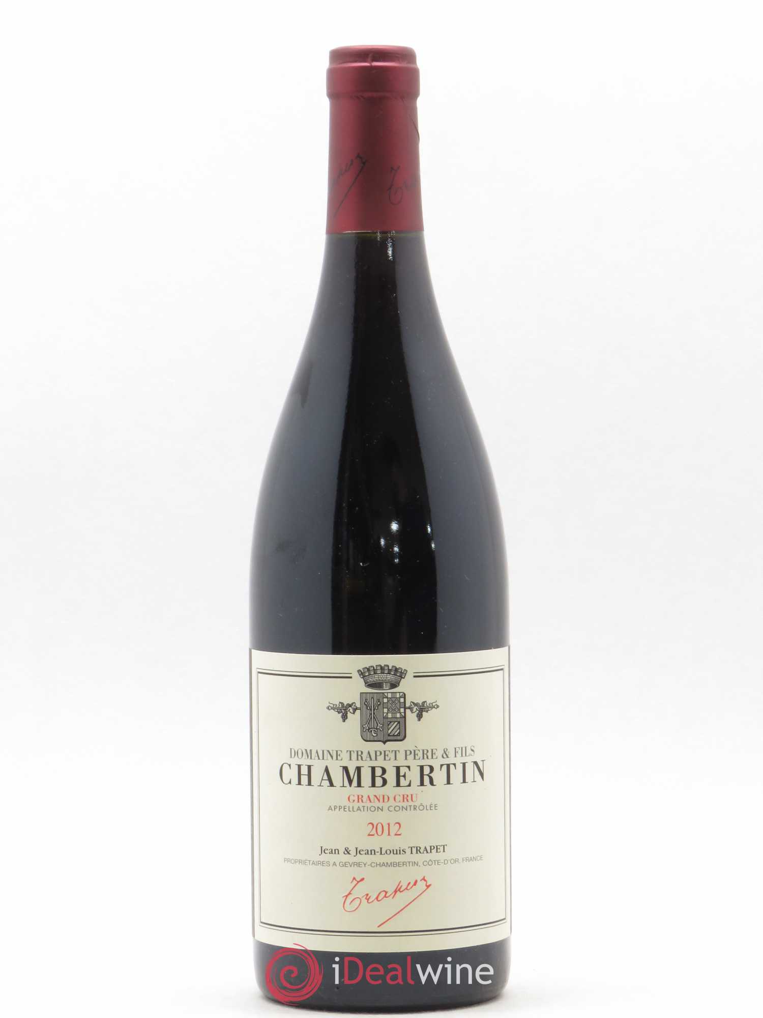 Chambertin Grand Cru Domaine Trapet 2012 - Lot de 1 bouteille - 0
