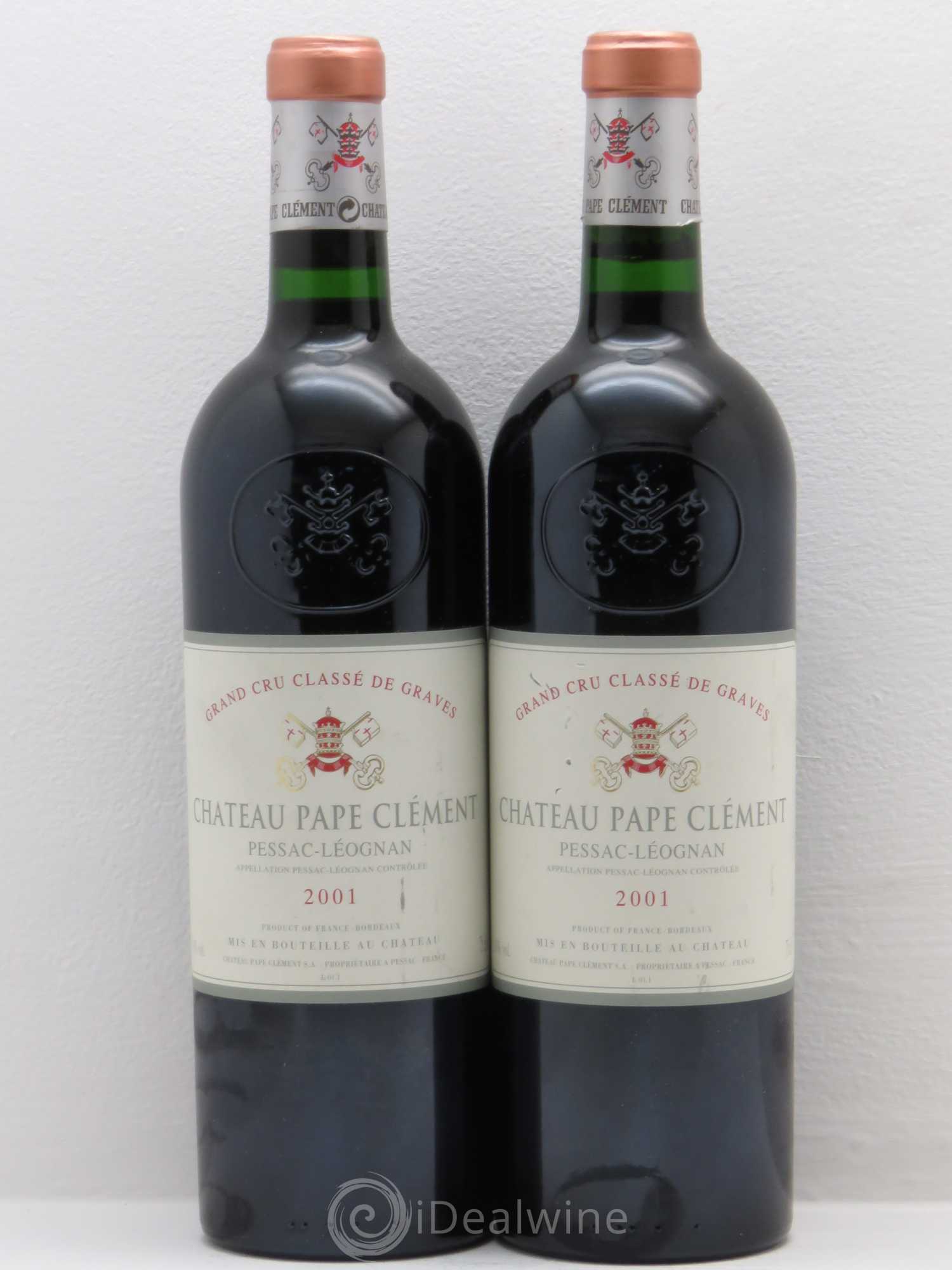 Château Pape Clément Cru Classé de Graves 2001 - Lot de 2 bouteilles - 0