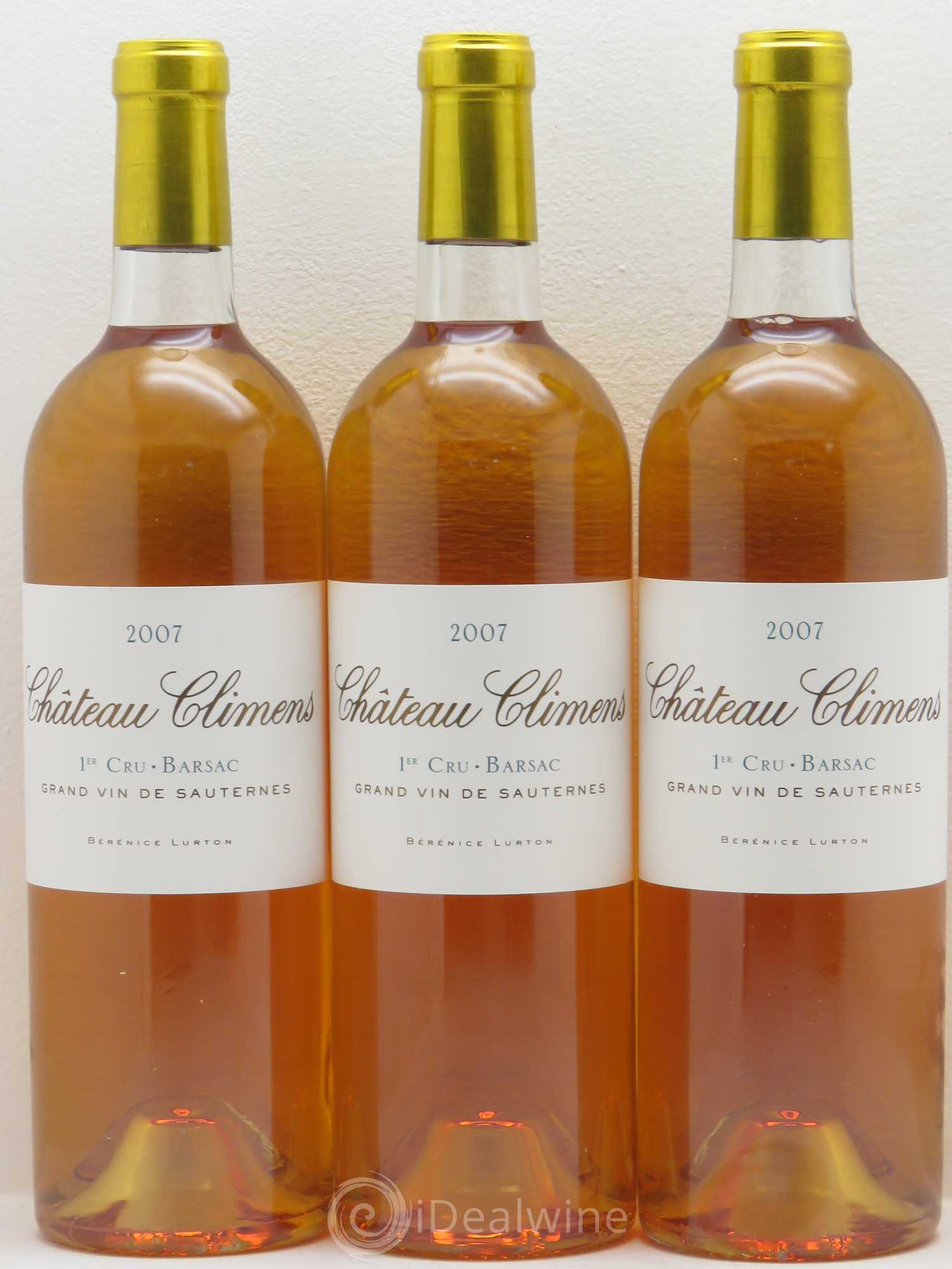 Château Climens 1er Grand Cru Classé 2007 - Lotto di 3 bottiglie - 0