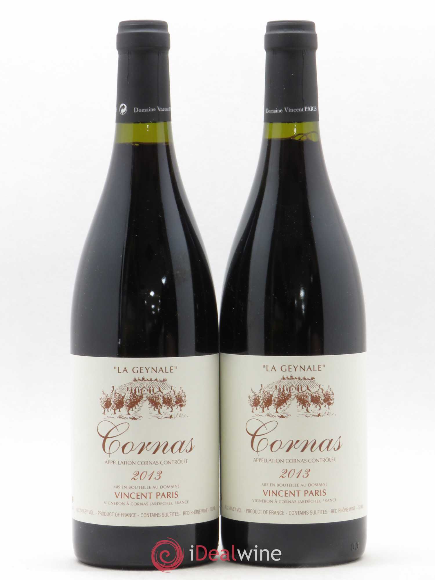 Cornas La Geynale Vincent Paris 2013 - Lot de 2 bouteilles - 0