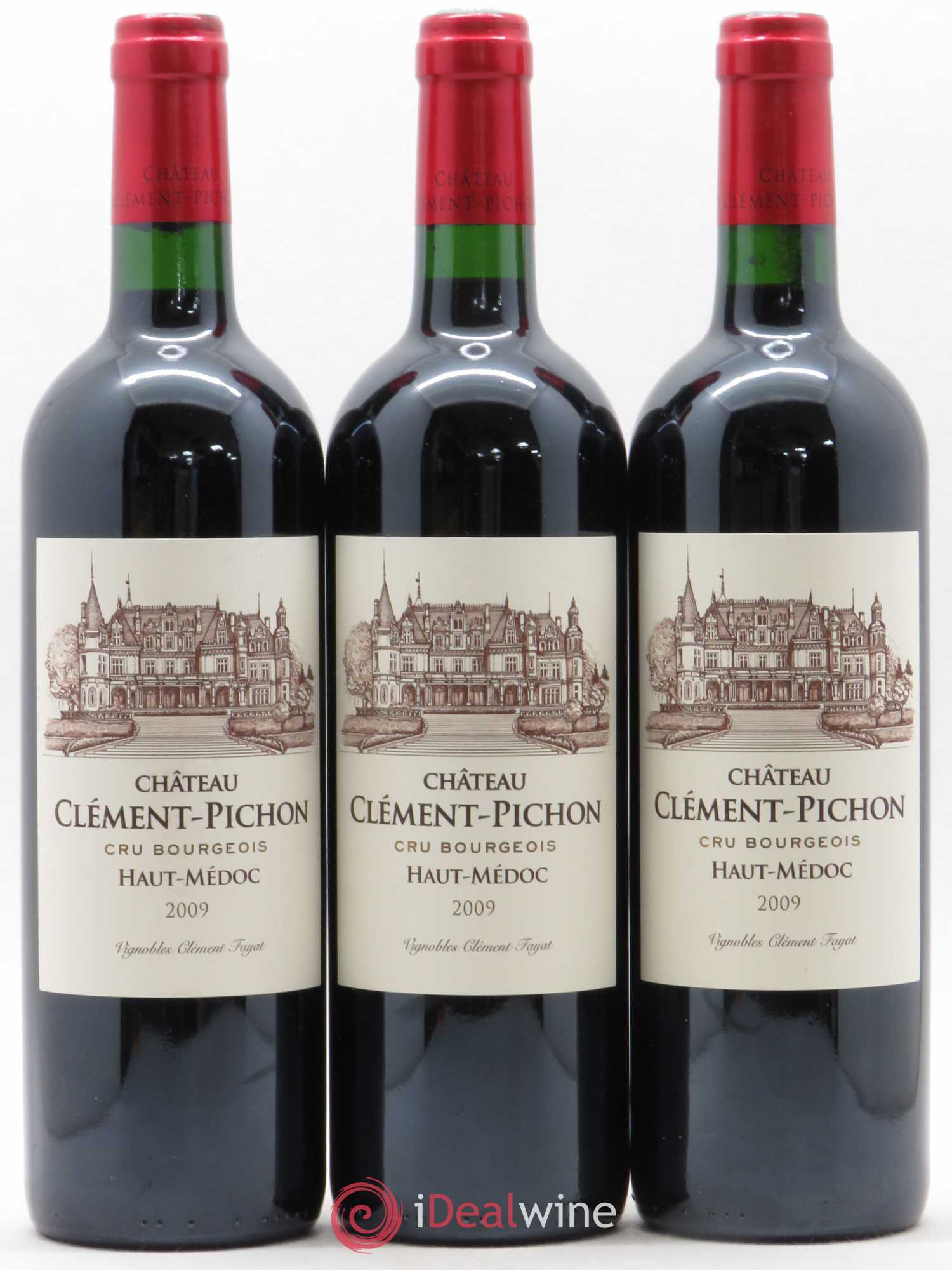 Château Clément-Pichon Cru Bourgeois 2009 - Lot de 3 bouteilles - 0