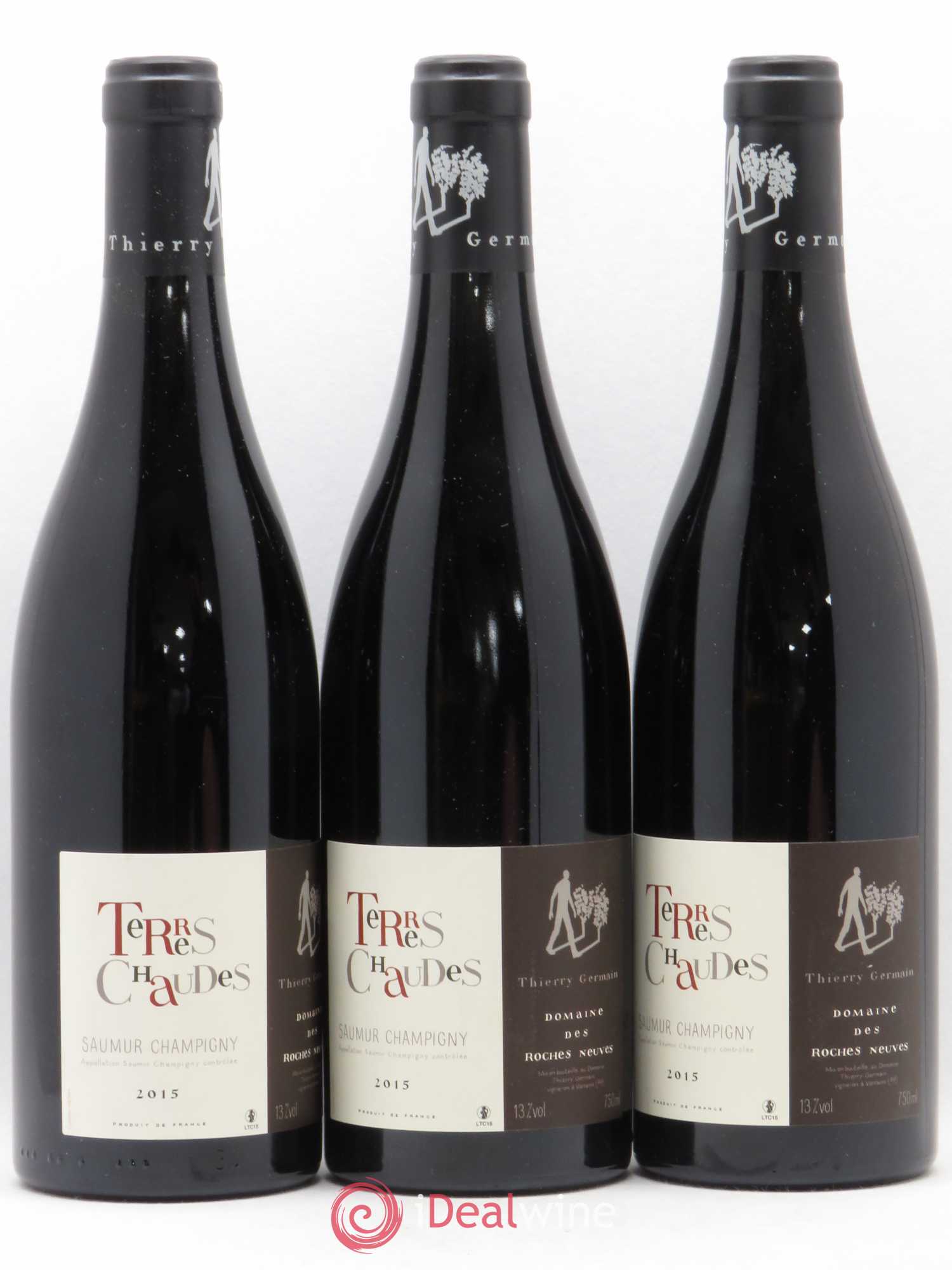 Saumur-Champigny Terres Chaudes Domaine des Roches Neuves - Thierry Germain 2015 - Lot de 3 bouteilles - 0