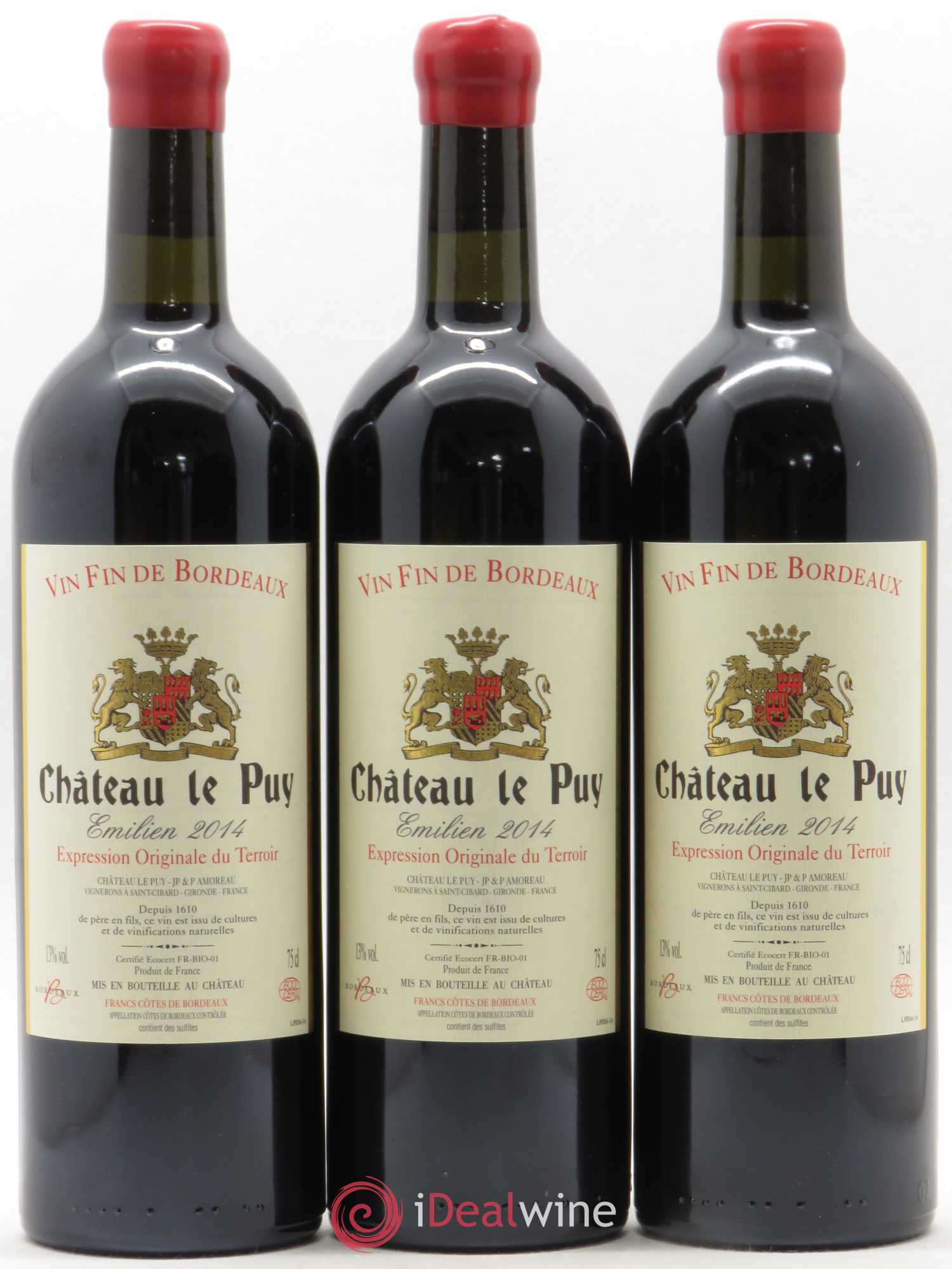 Le Puy - Cuvée Emilien 2014 - Lot de 3 bouteilles - 0