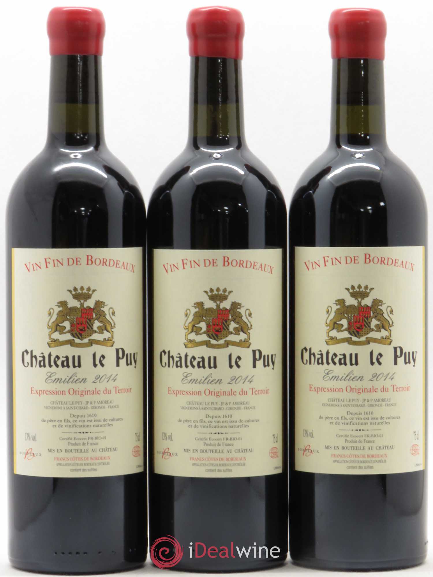 Le Puy - Cuvée Emilien 2014 - Lot de 3 bouteilles - 0