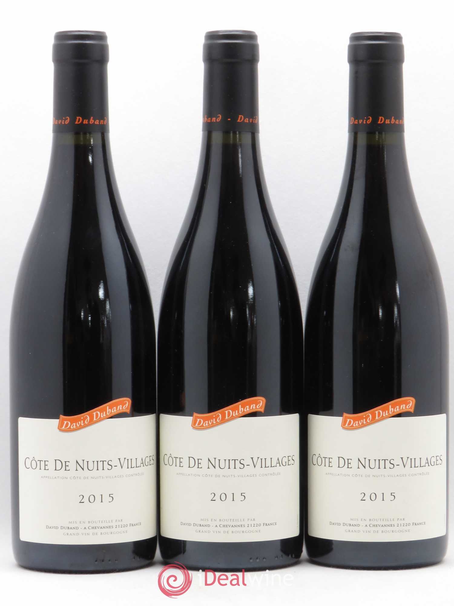 Côte de Nuits-Villages David Duband 2015 - Lot de 3 bouteilles - 0