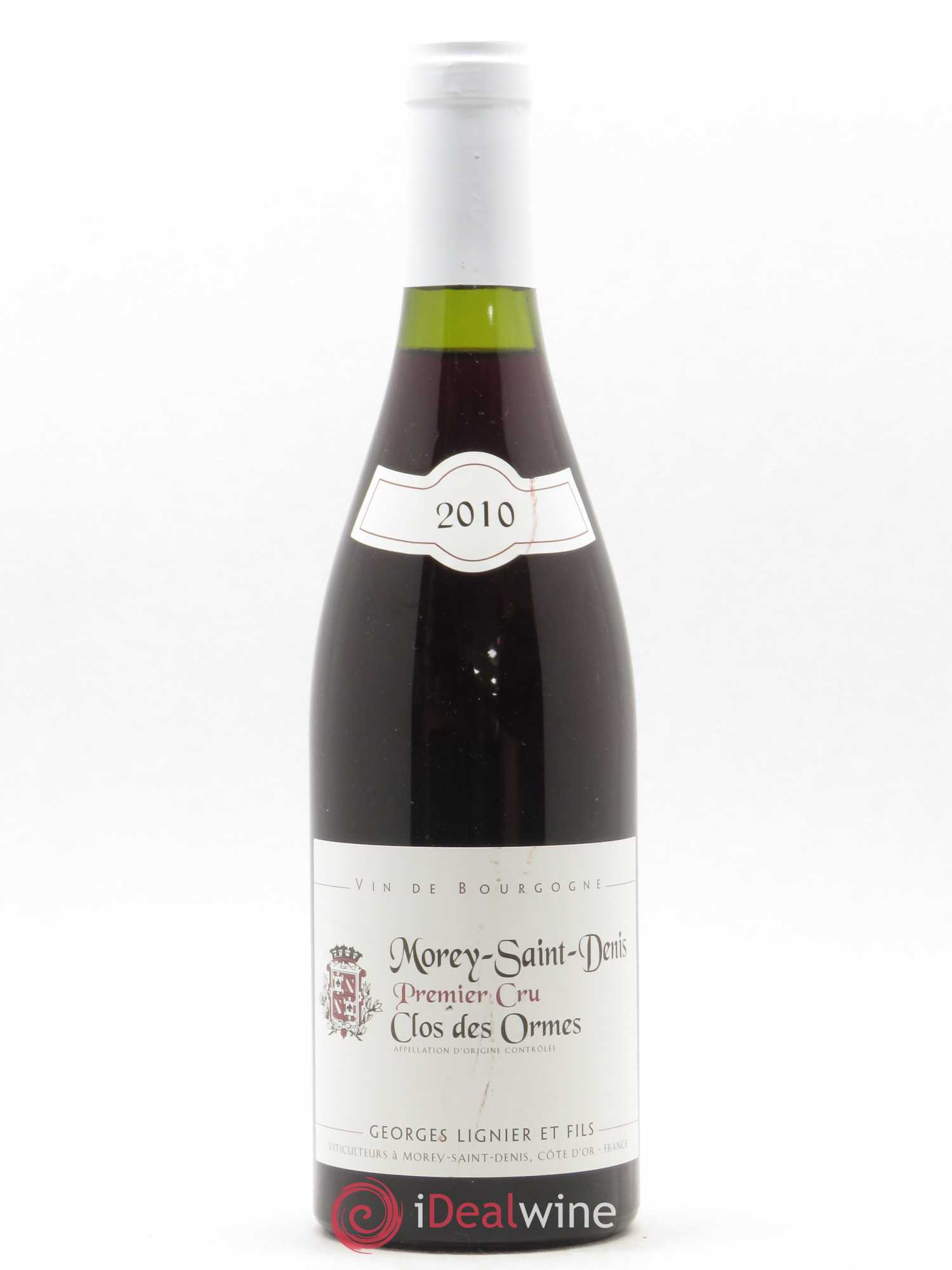 Morey-Saint-Denis 1er Cru Clos des Ormes Domaine Georges Lignier 2010 - Lotto di 1 bottiglia - 0