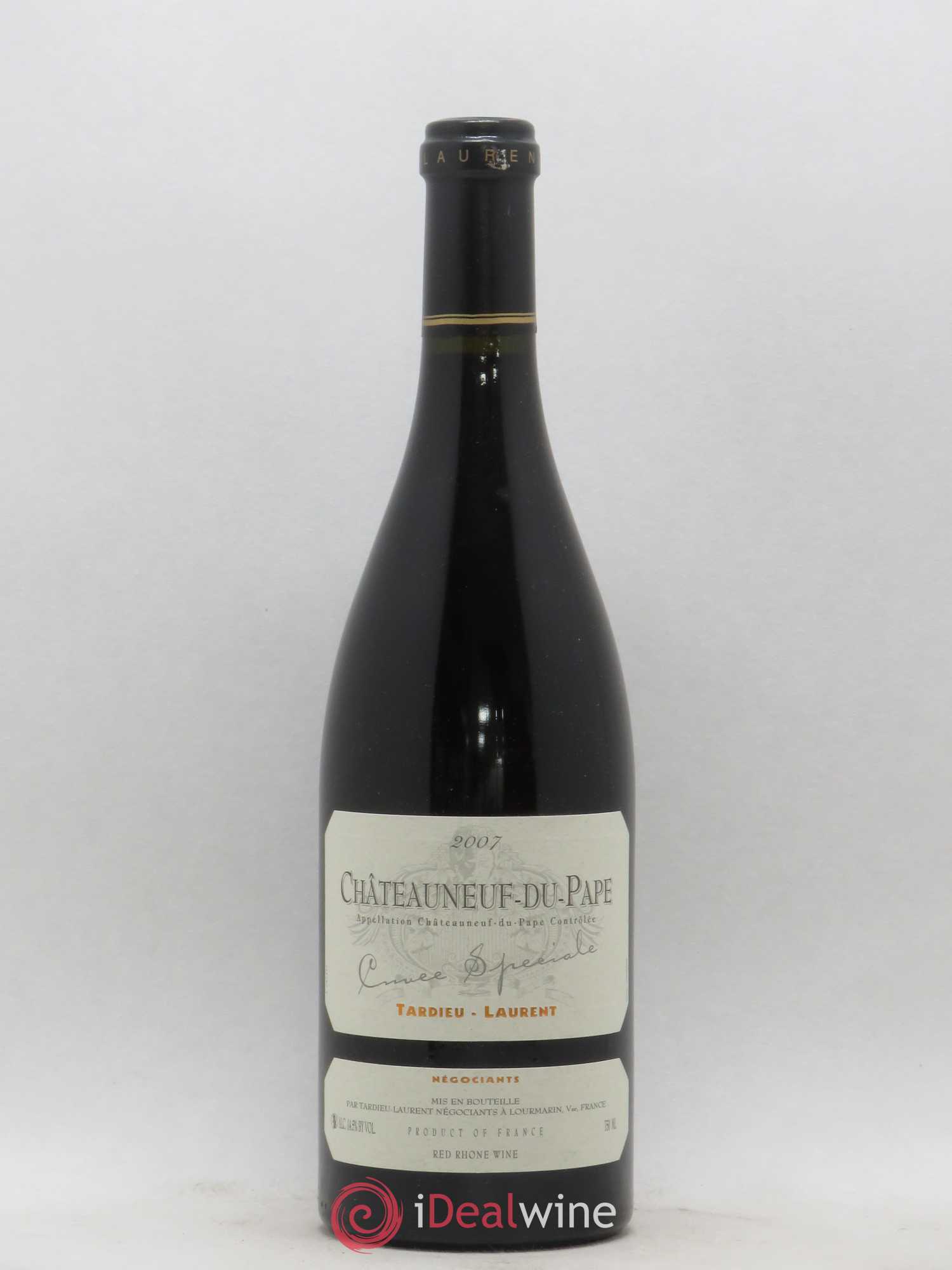 Châteauneuf-du-Pape Tardieu-Laurent Cuvée spéciale Famille Tardieu 2007 - Lot de 1 bouteille - 0
