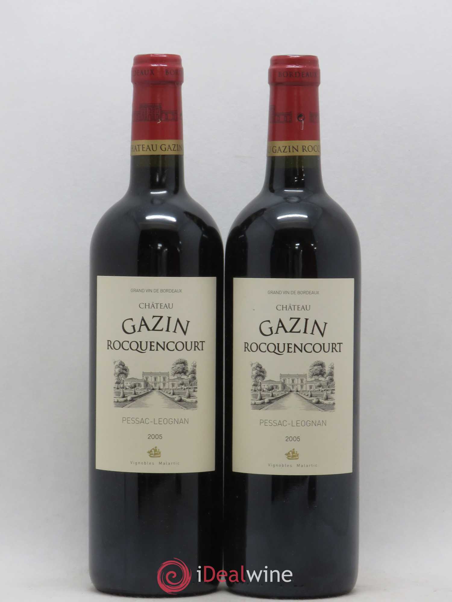 Pessac-Léognan Château Gazin Rocquencourt 2005 - Lot de 2 bouteilles - 0