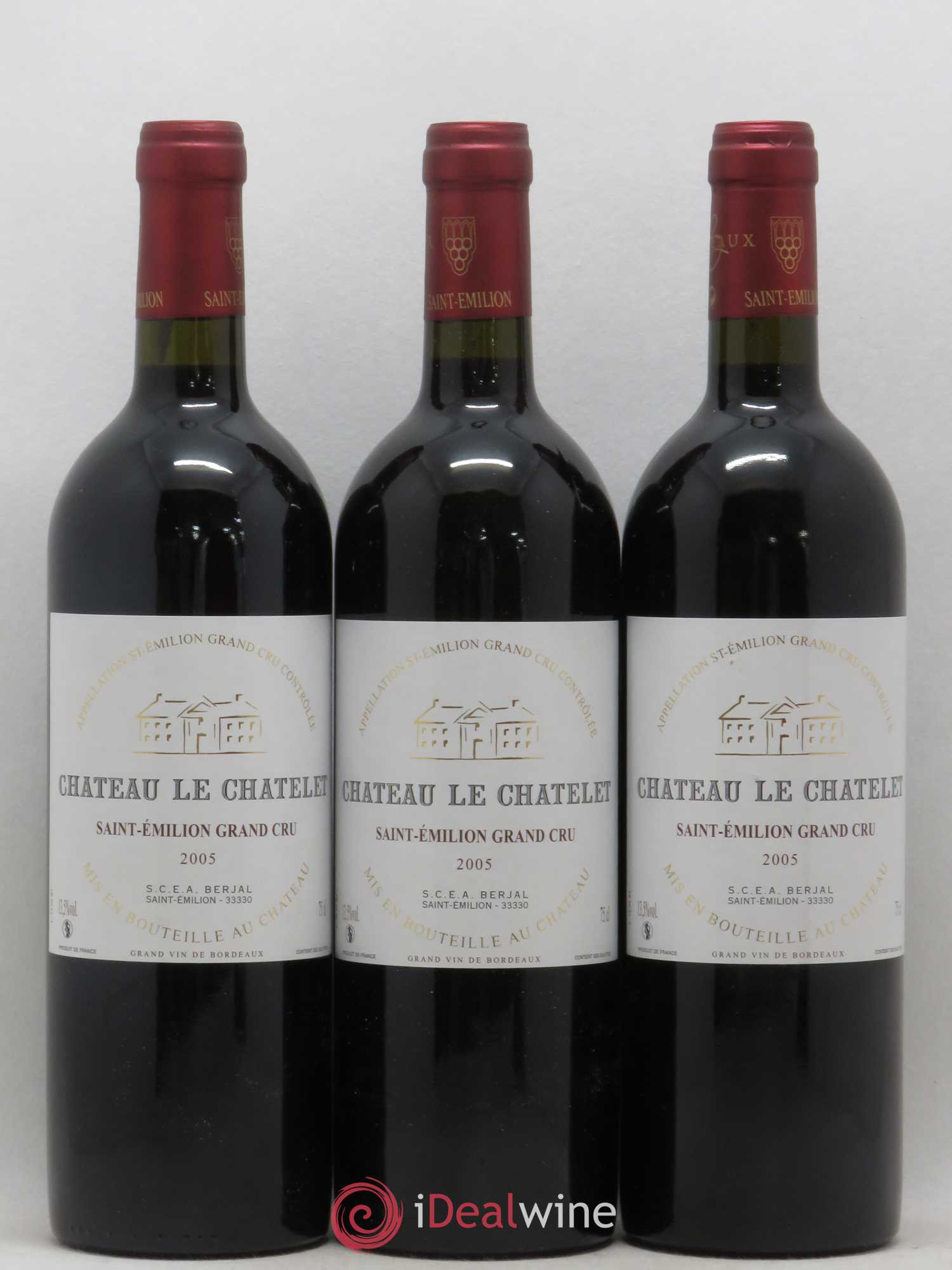 Saint-Émilion Grand Cru 2005 - Posten von 3 Flaschen - 0