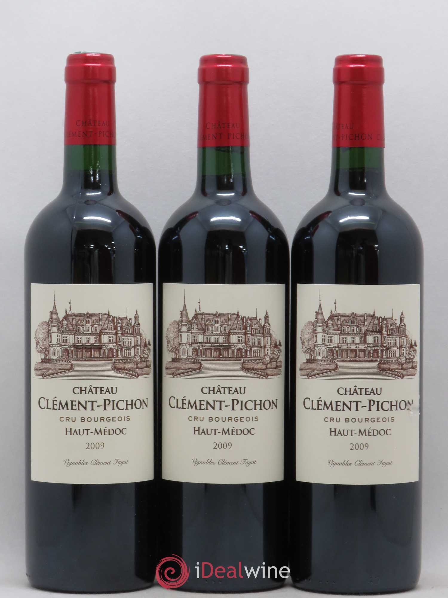 Château Clément-Pichon Cru Bourgeois 2009 - Lot de 3 bouteilles - 0