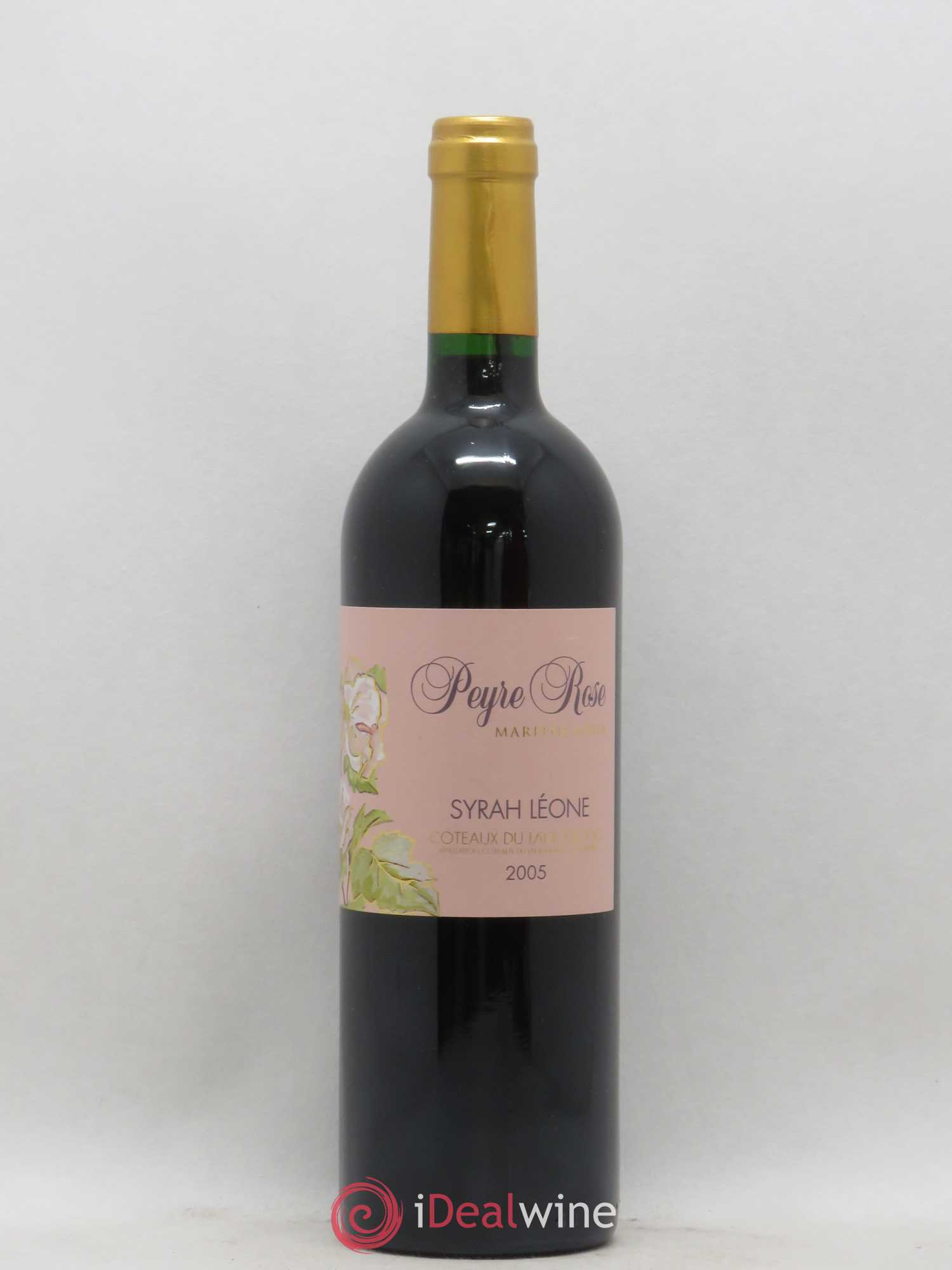 Coteaux du Languedoc Domaine Peyre Rose Belle Léone (anciennement Syrah Léone) Marlène Soria 2005 - Lot de 1 bouteille - 0