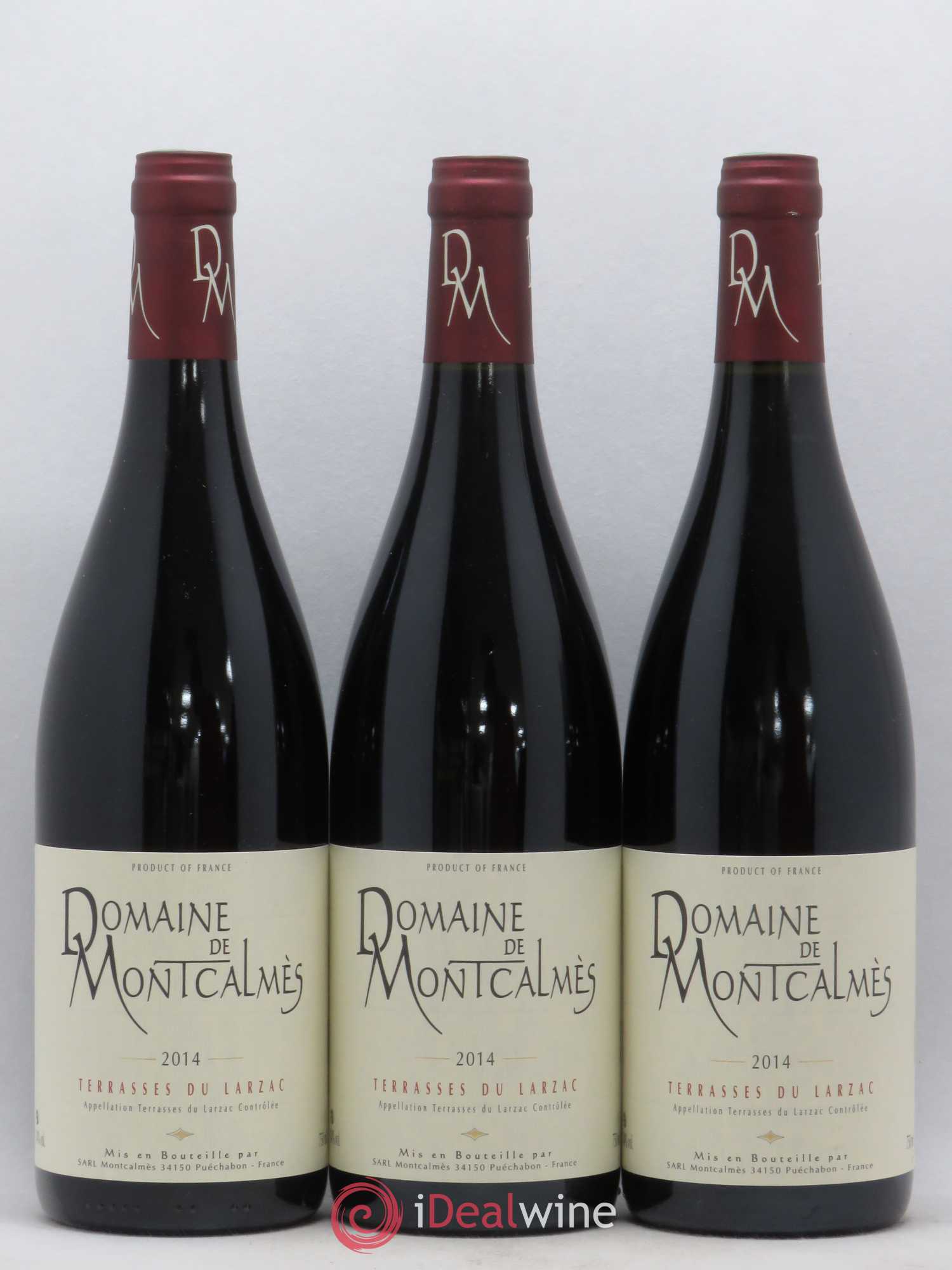 Terrasses du Larzac Domaine de Montcalmès Frédéric Pourtalié 2014 - Lot de 3 bouteilles - 0