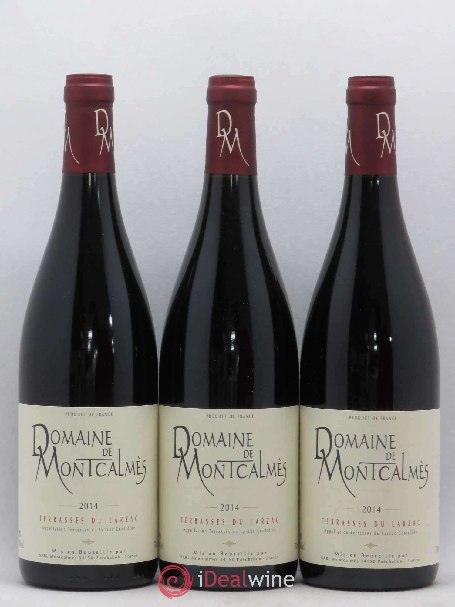 Terrasses du Larzac Domaine de Montcalmès Frédéric Pourtalié 2014 - Lot de 3 bouteilles - 0
