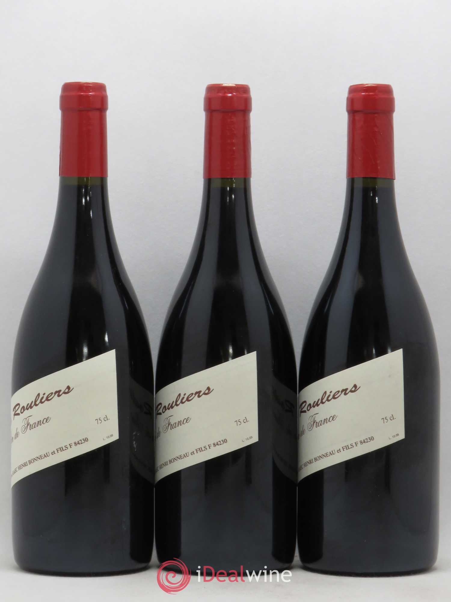 Vin de France Les Rouliers Henri Bonneau & Fils L 10 09 - Lot de 3 bouteilles - 1