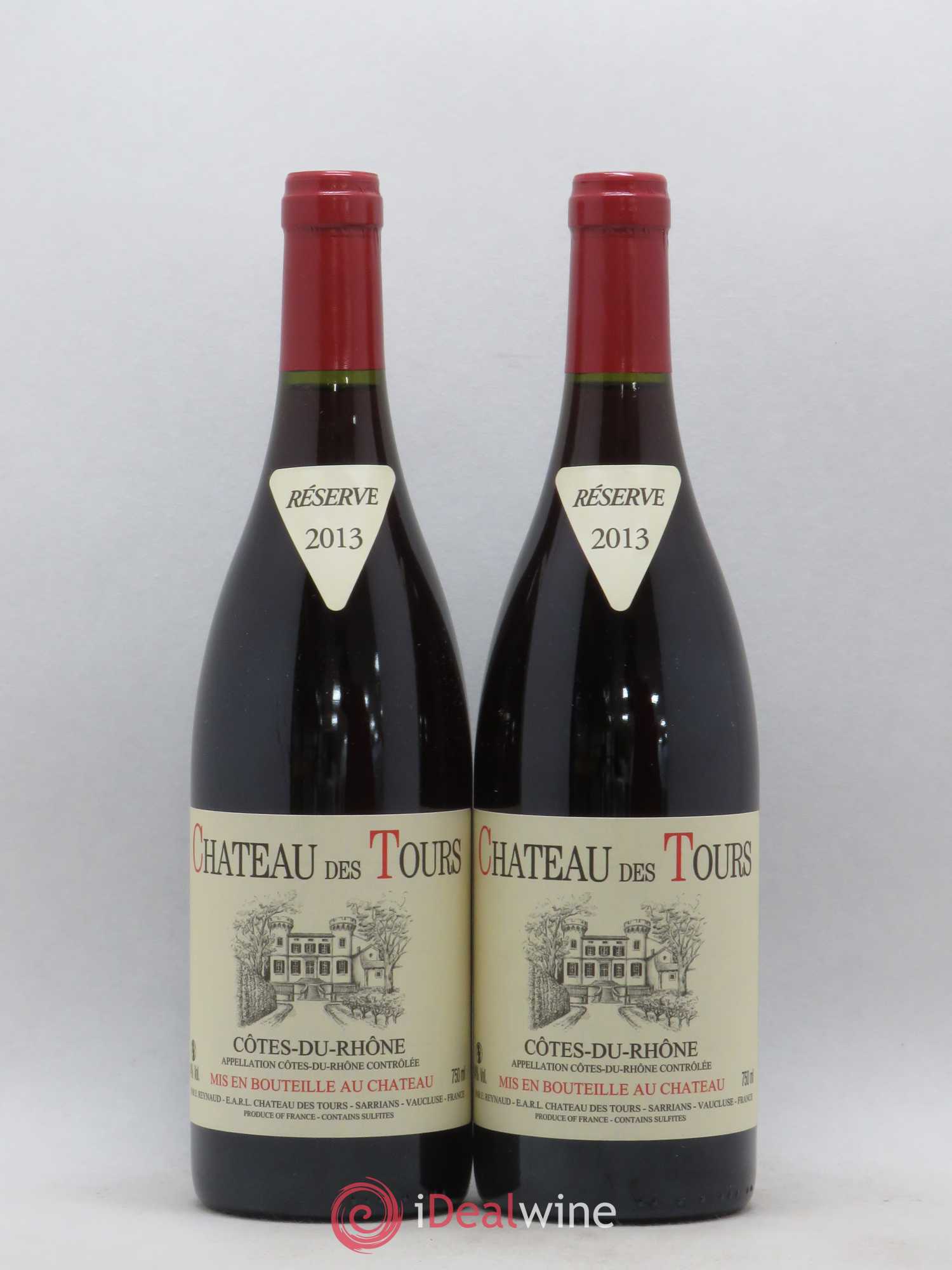 Côtes-du-Rhône Château des Tours Emmanuel Reynaud 2013 - Lot de 2 bouteilles - 0
