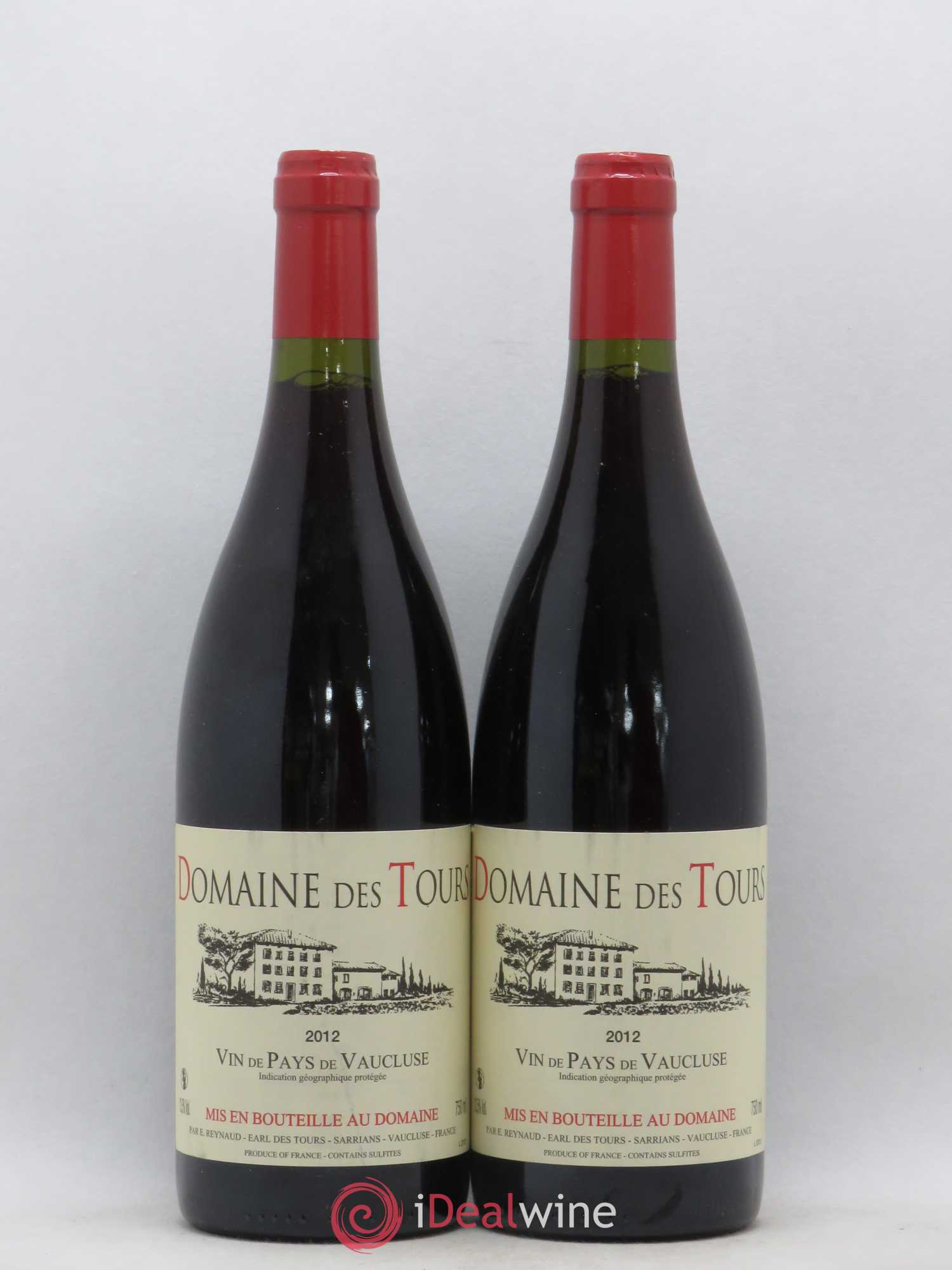 Vaucluse (Vin de Pays de Vaucluse) Domaine des Tours Emmanuel Reynaud 2012 - Lot de 2 bouteilles - 0
