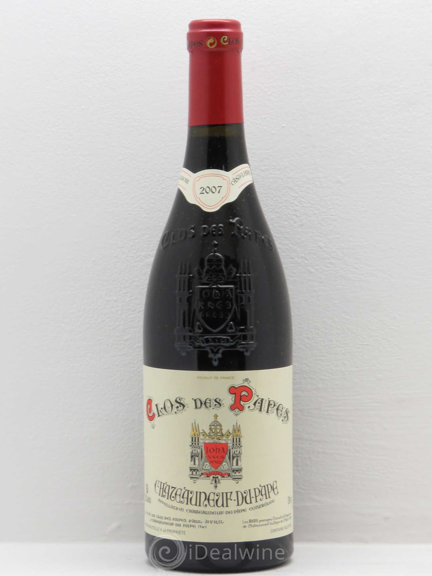 Châteauneuf-du-Pape Clos des Papes - Paul Avril 2007 - Lot de 1 bouteille - 0