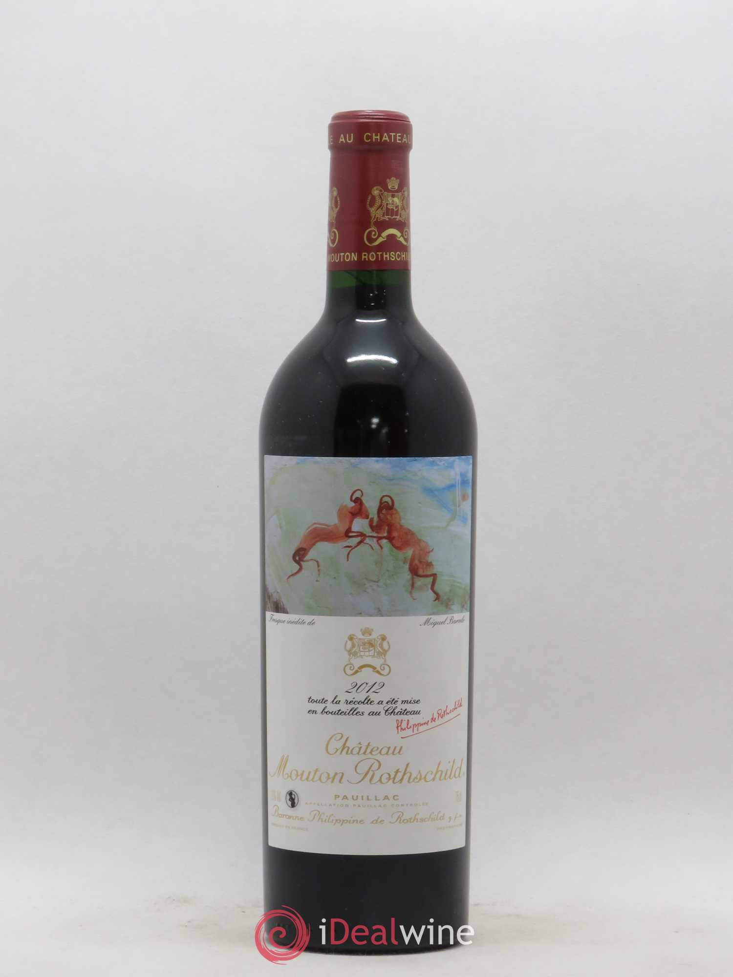Château Mouton Rothschild 1er Grand Cru Classé 2012 - Lot de 1 bouteille - 0