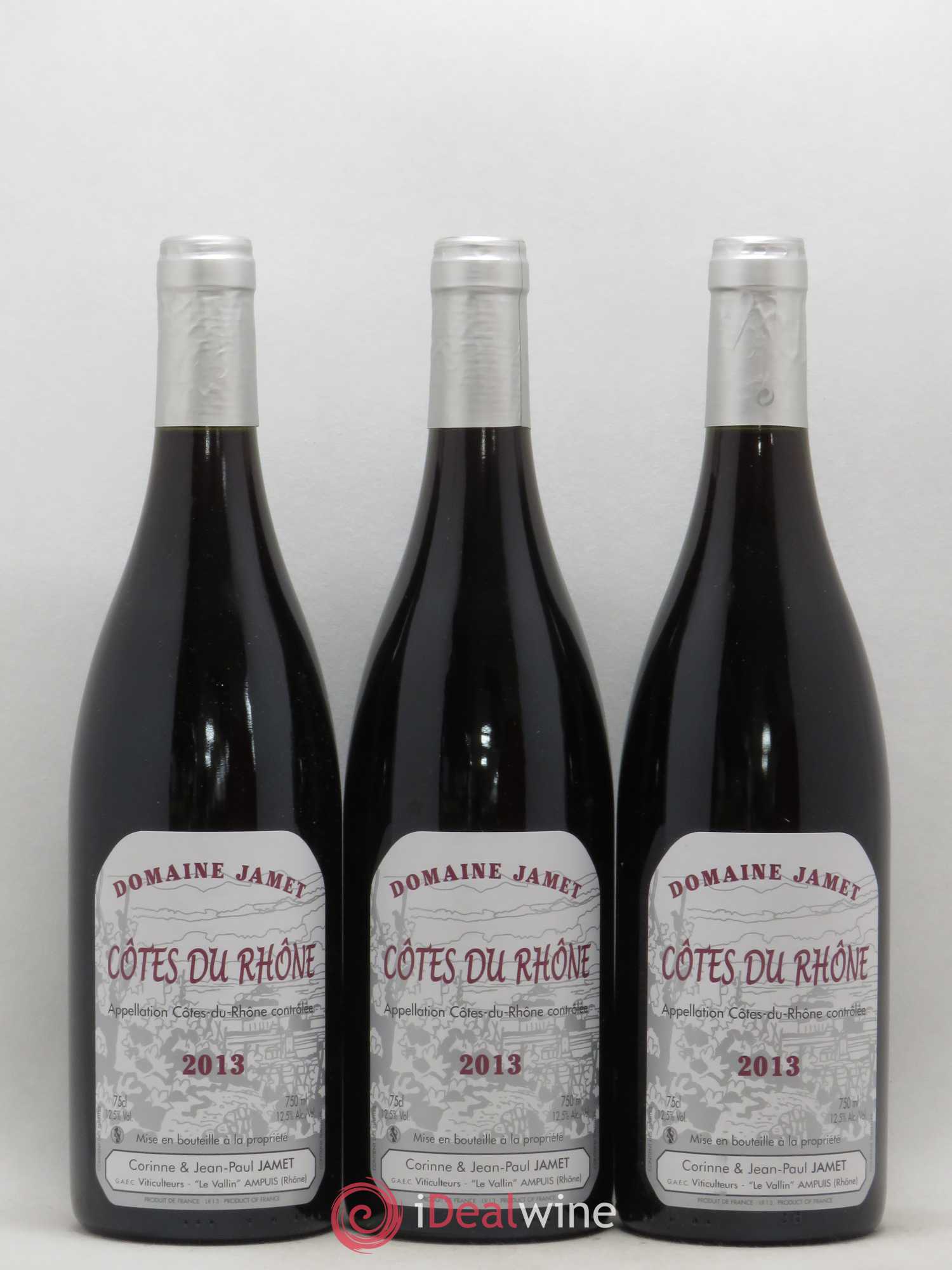 Côtes-du-Rhône Jamet (Domaine) 2013 - Lot de 3 bouteilles - 0