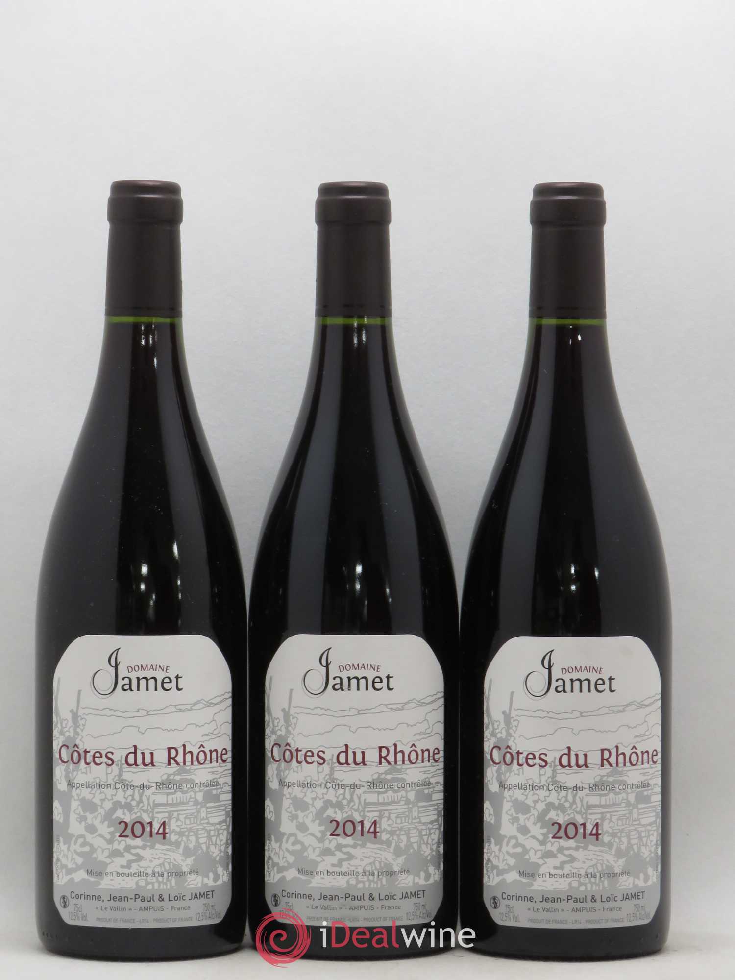 Côtes-du-Rhône Jamet (Domaine) 2014 - Lot de 3 bouteilles - 0