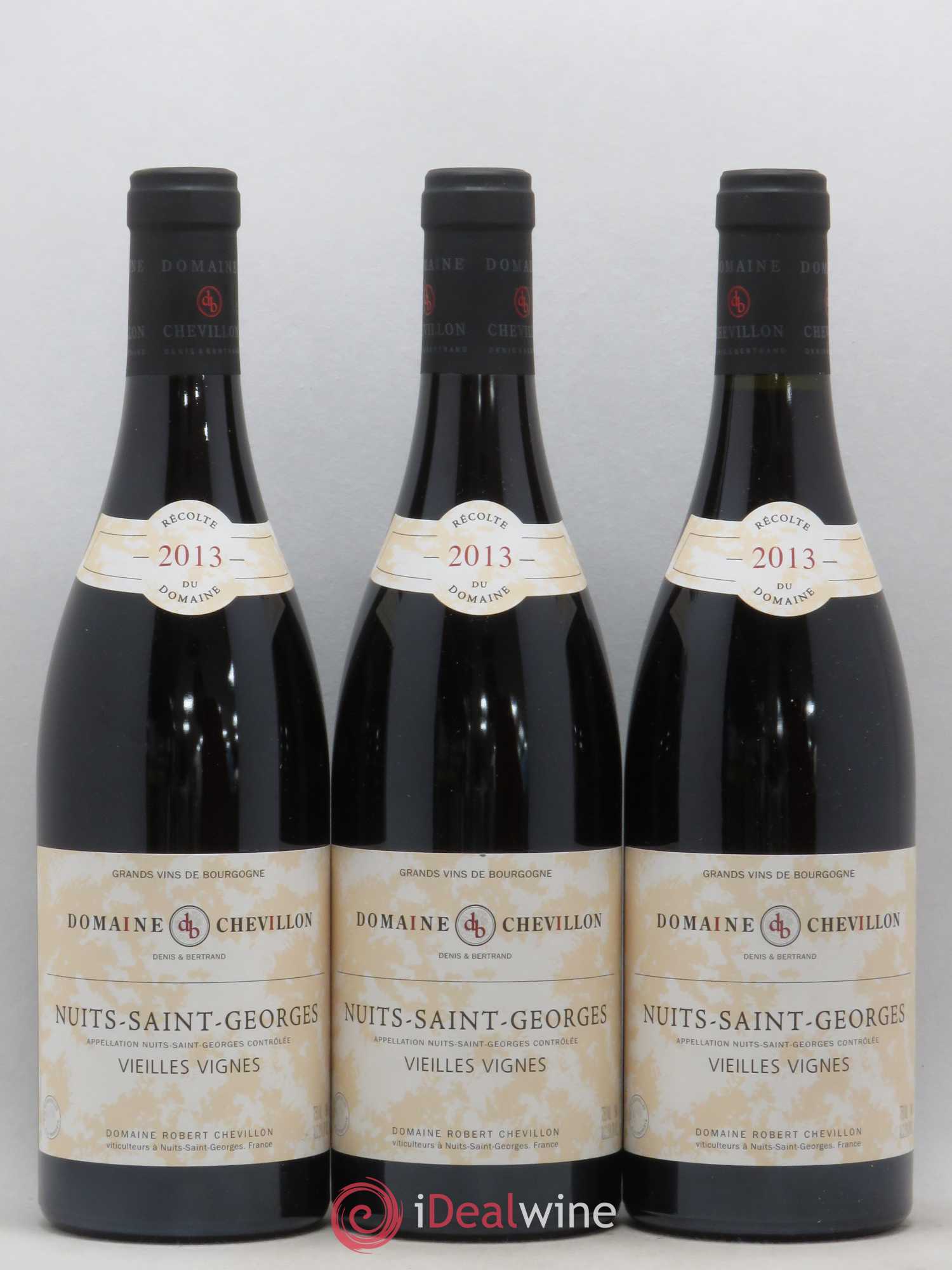 Nuits-Saint-Georges Vieilles vignes Robert Chevillon 2013 - Lot de 3 bouteilles - 0